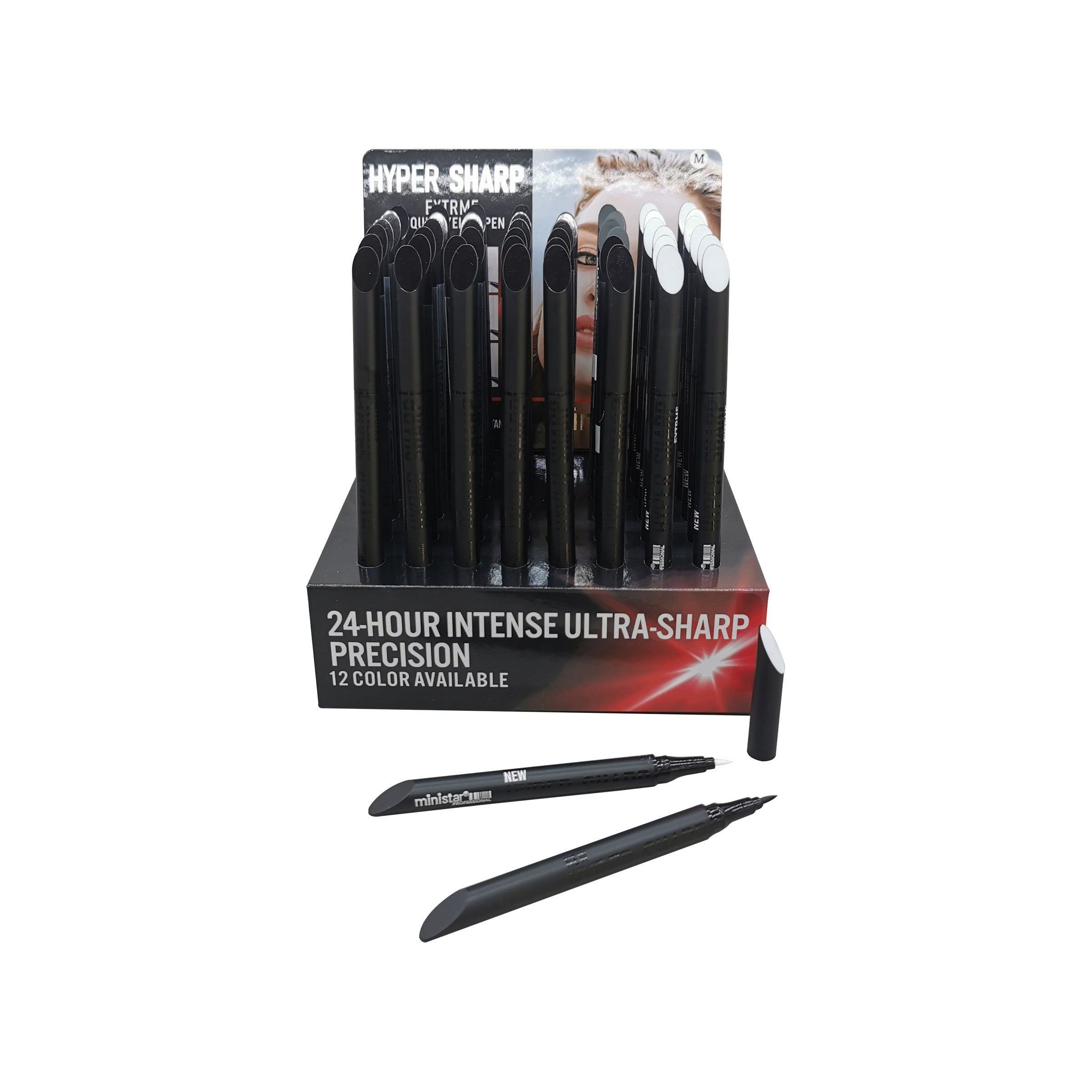 Eyeliner Mix Black/White 48pcs/box - 120013-M#