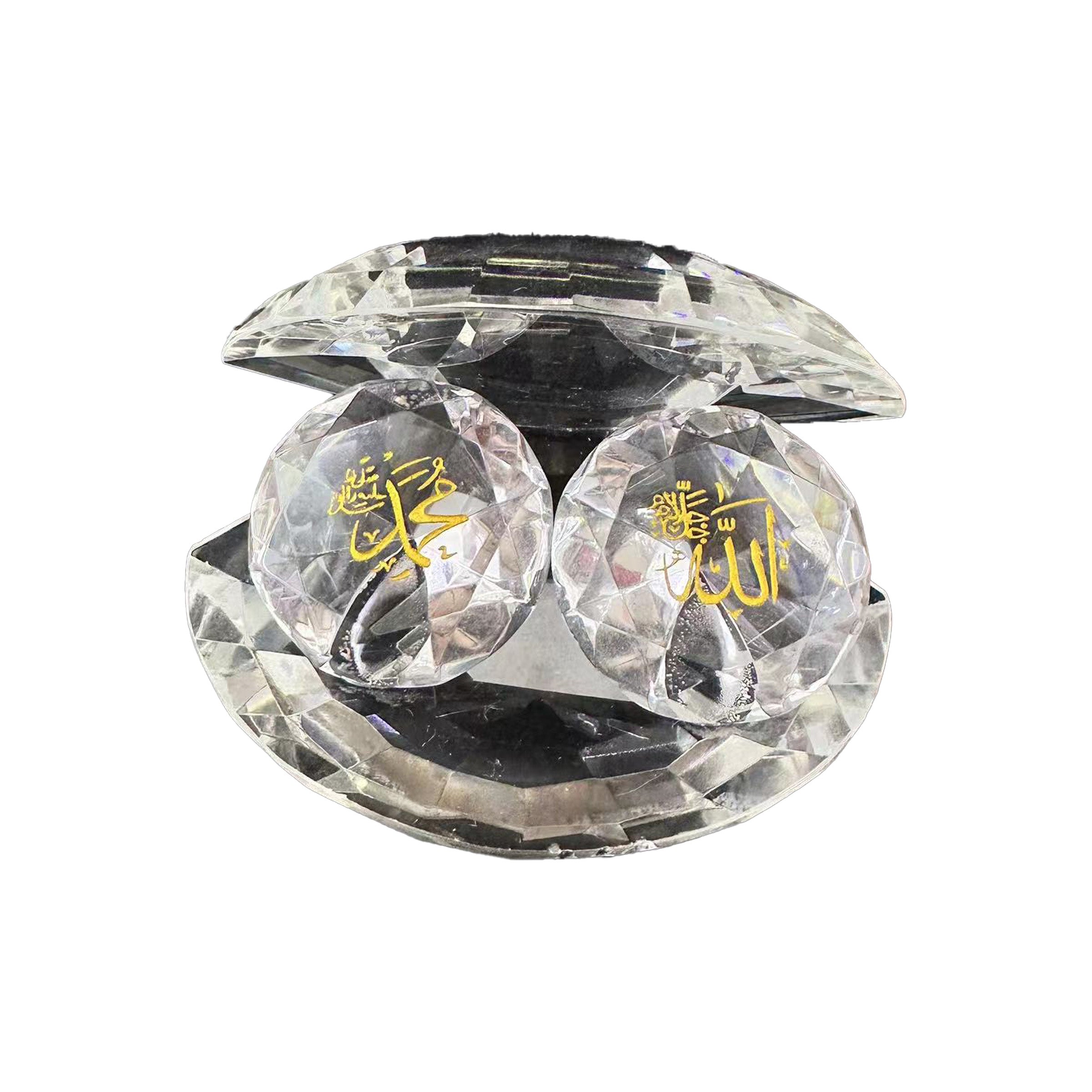 Crystal Decorative Clam Islam Allah Mohamad - 295E-1