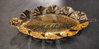 METAL TRAY LEAF DESIGN C732