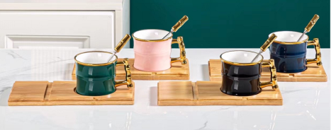 COFFEE CUP 1 SET (CUP, SAUCER, & SPOON) A406-2