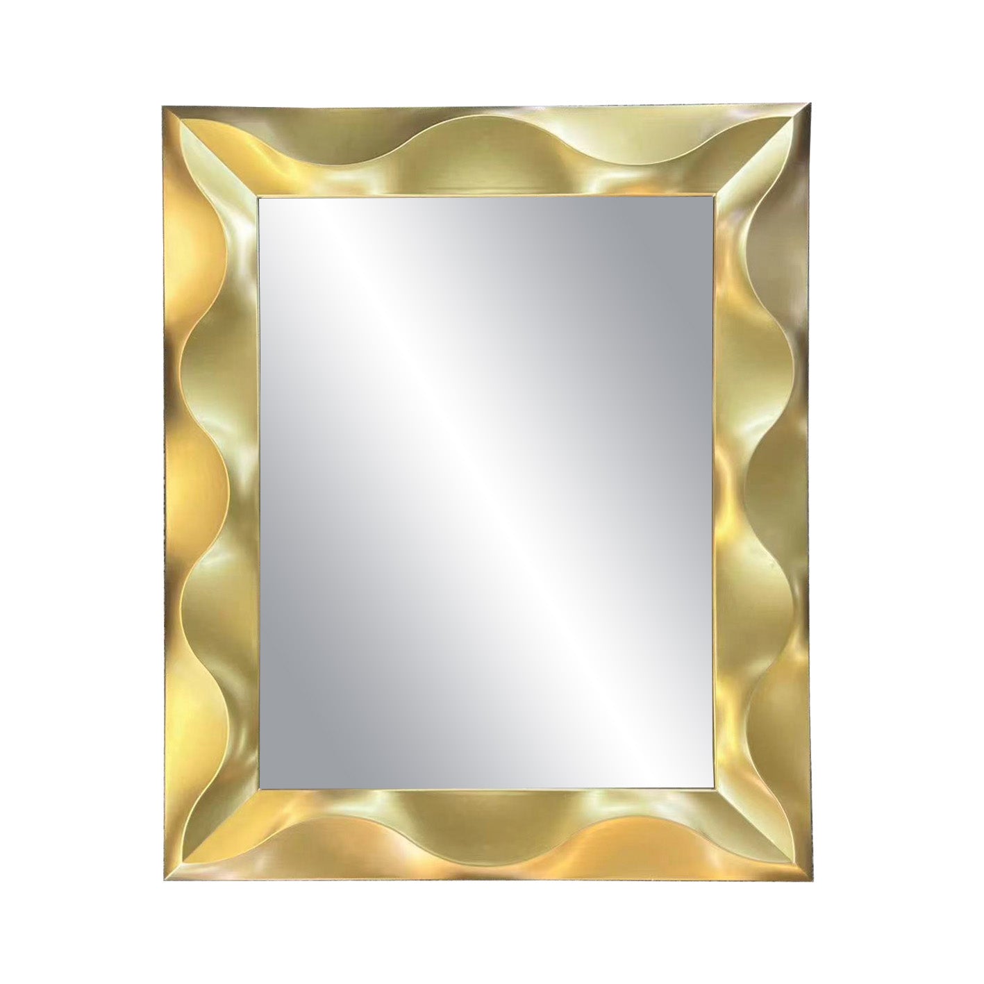 Square Wall Mirror Gold 9010-G