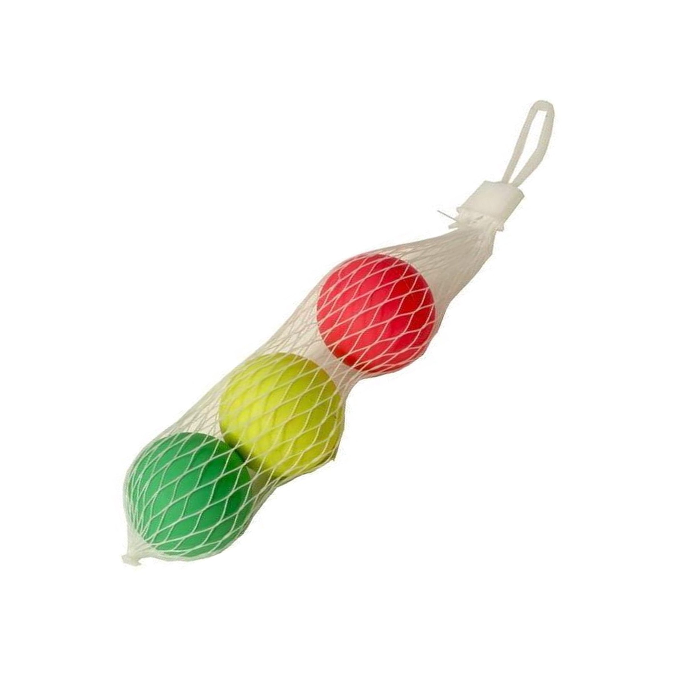 Hard Plastic Beach Ball 3pcs Set Mix Color - Ball 3