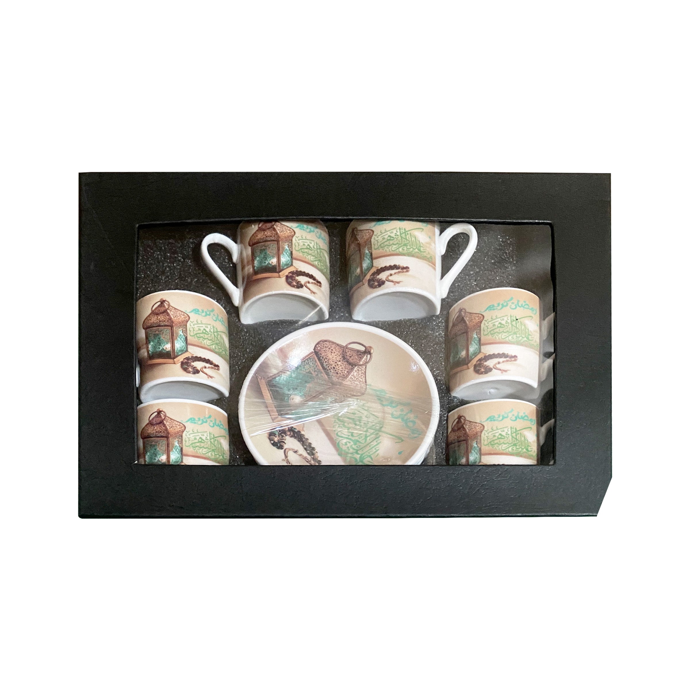 Ceramic Cup Set 6 Cups/Saucers - CCP-906