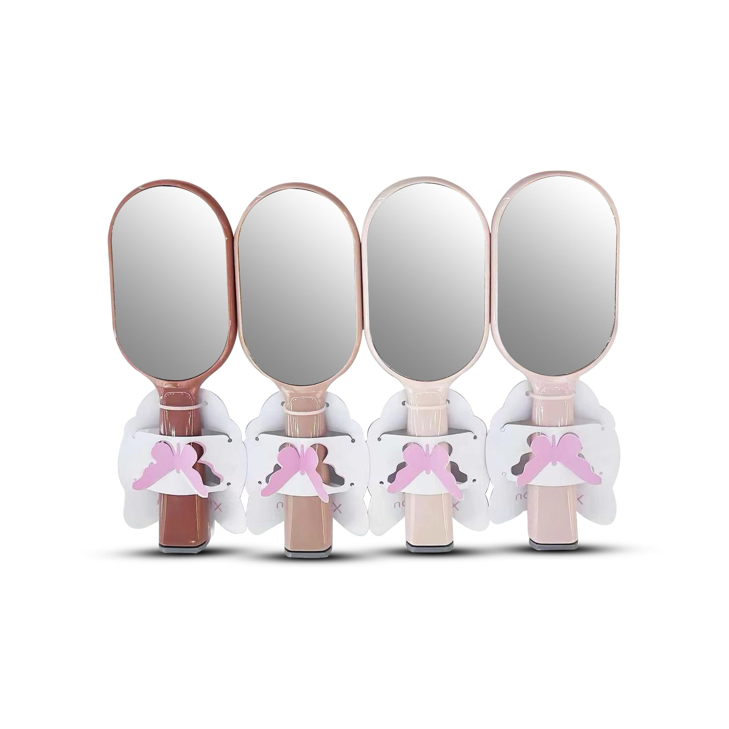 Comb Paddle Brush with Mirror - COMB5