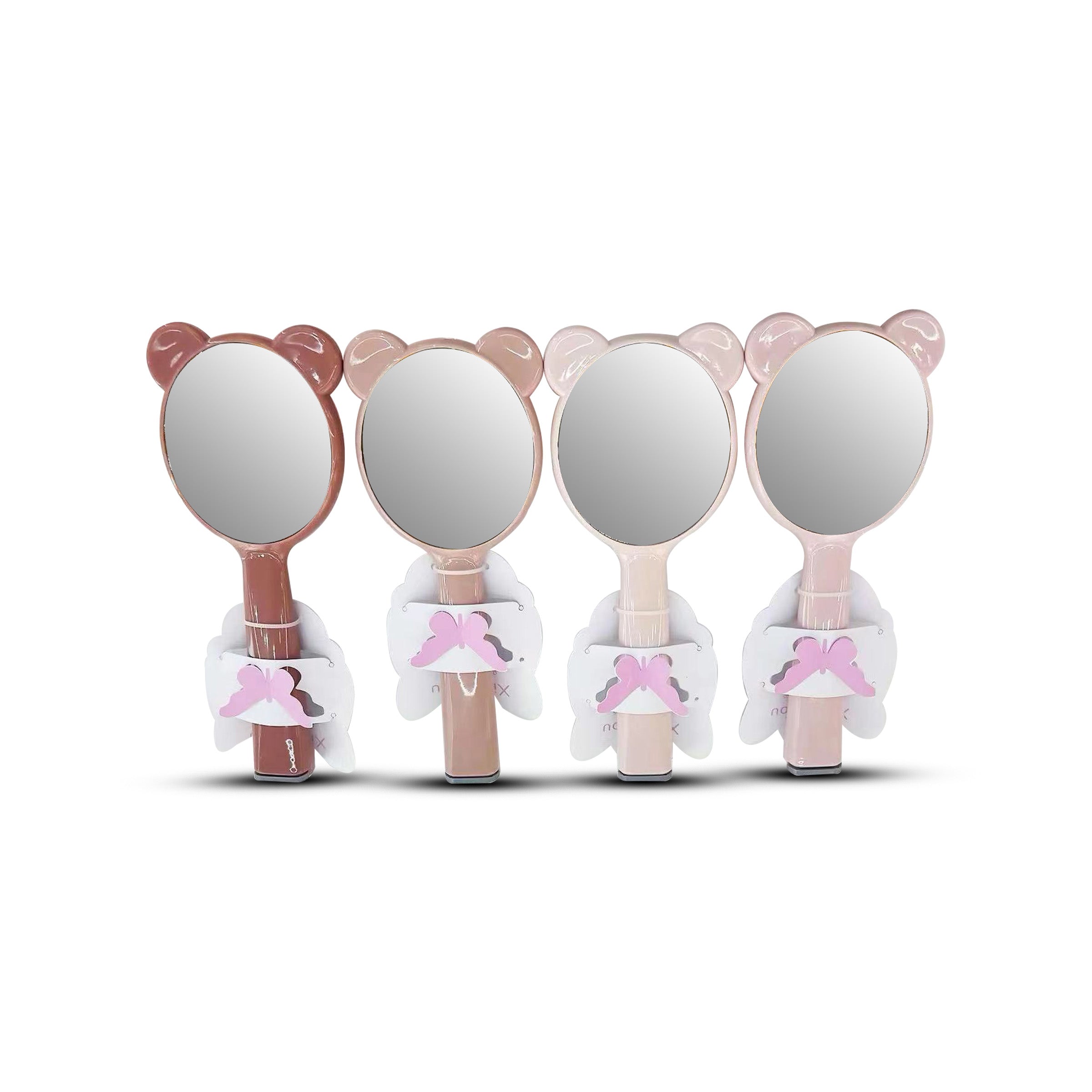 Comb Paddle Brush with Mirror - COMB6