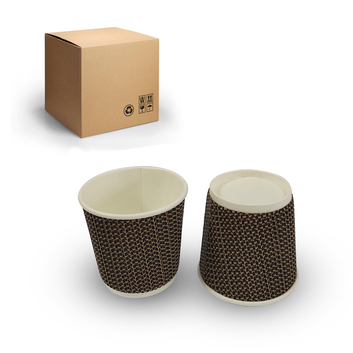 4oz Ripple Paper Cup 20 Pack Full Case - DS-RP4