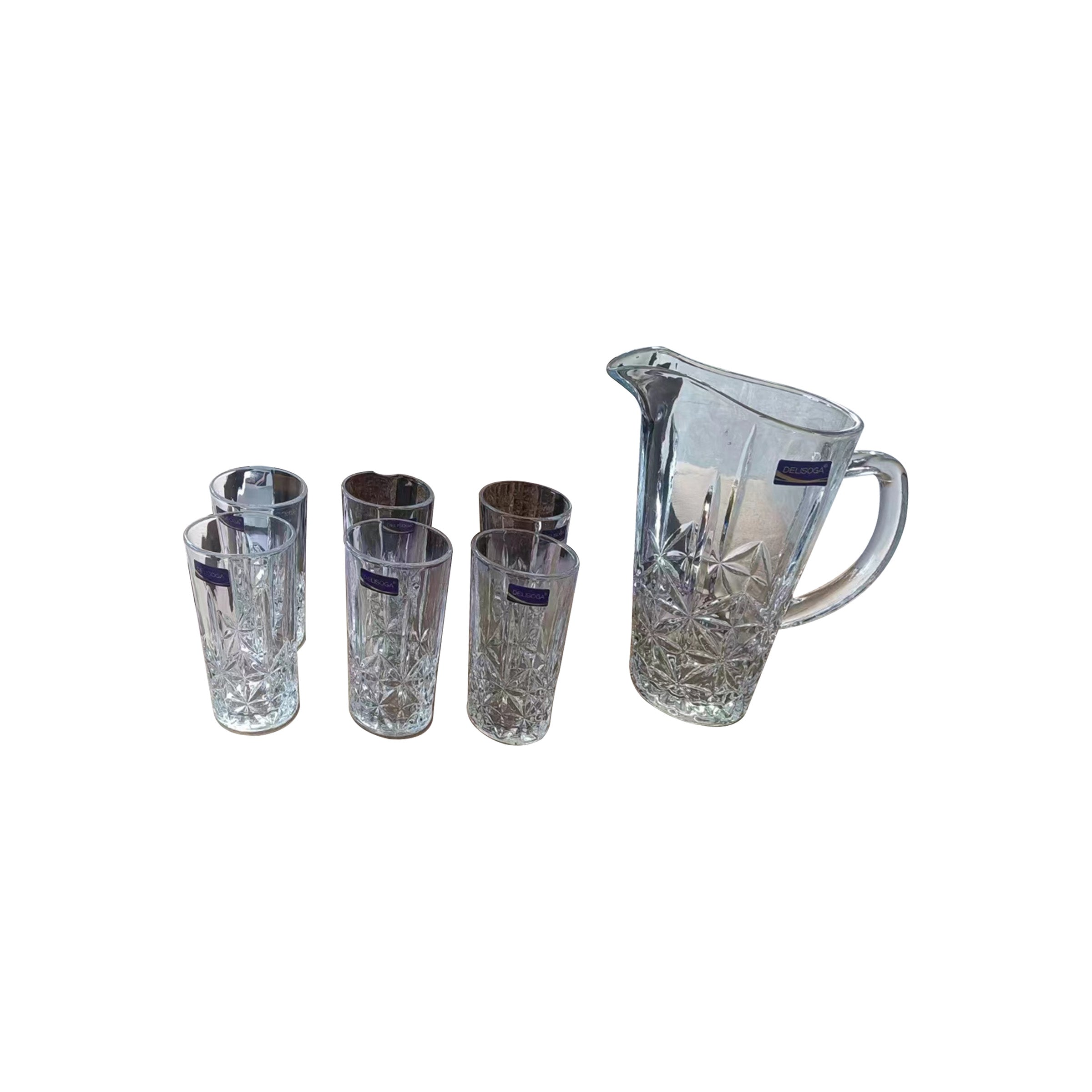 Glass Pitcher 7 Set Cups/Pitcher - DSH2041/L7