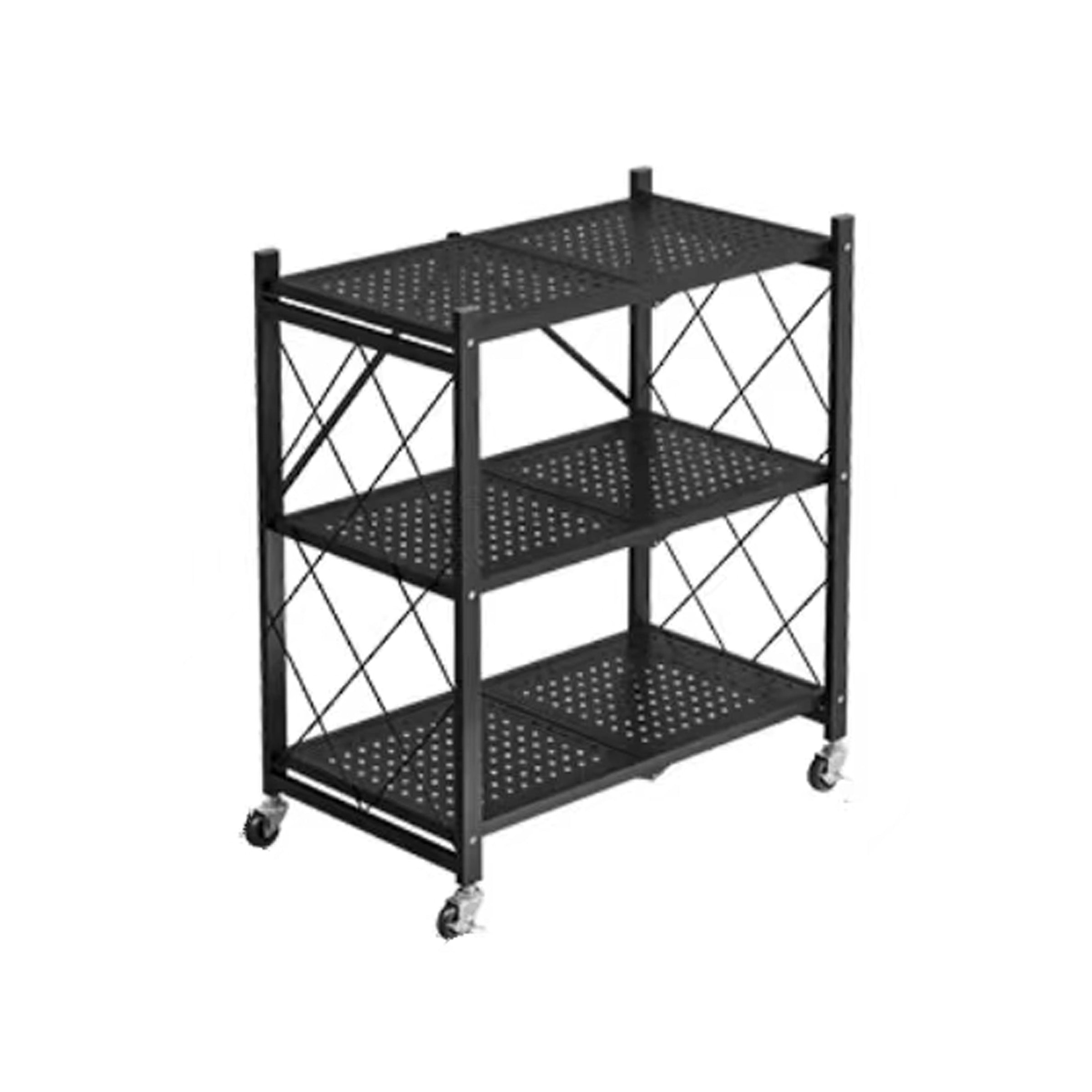 Foldable Storage Basket 3 Layers Black - FS-3B