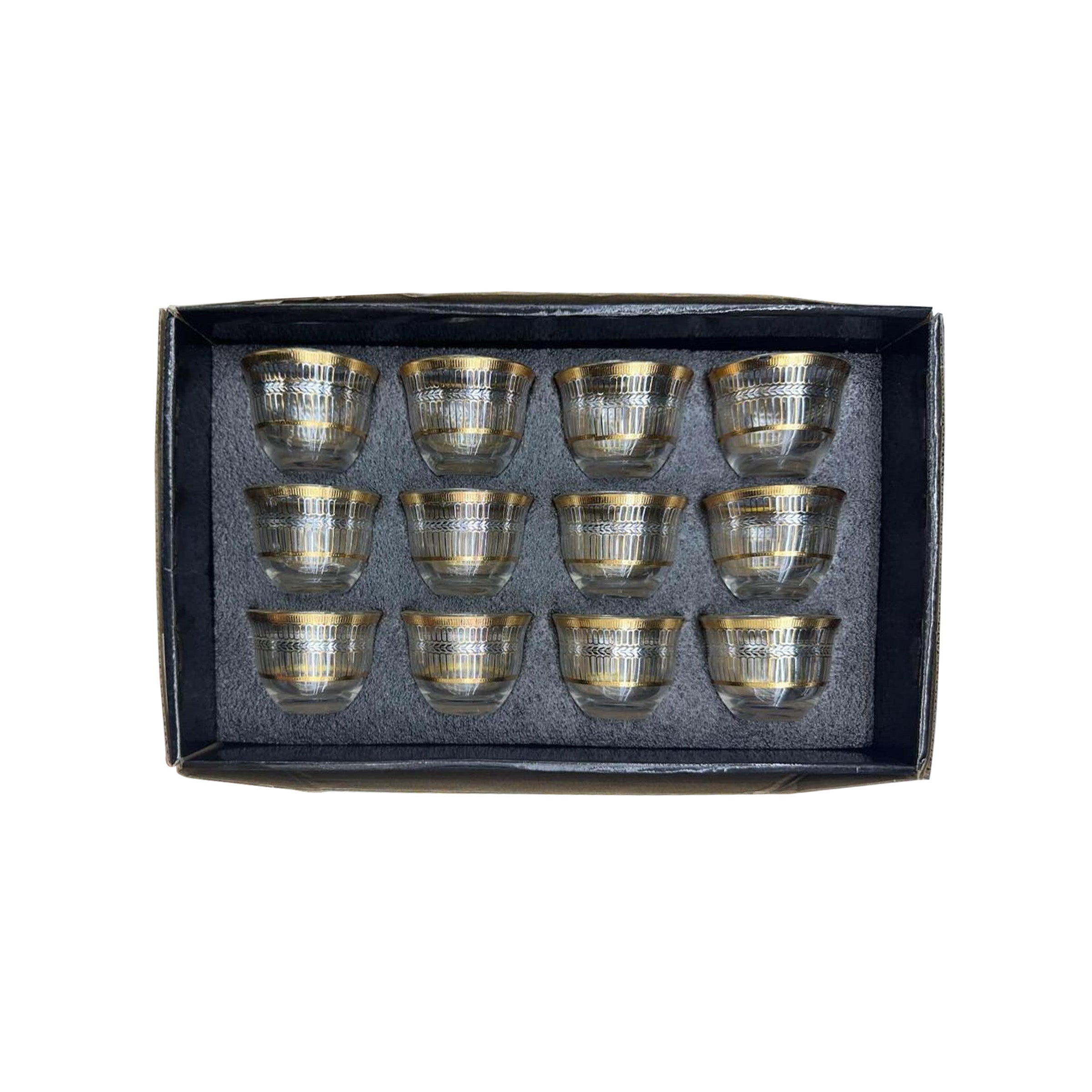 Arabic Coffee Cup 12pcs Set - GM-12FGA-37 (8266-12MTH-W37)