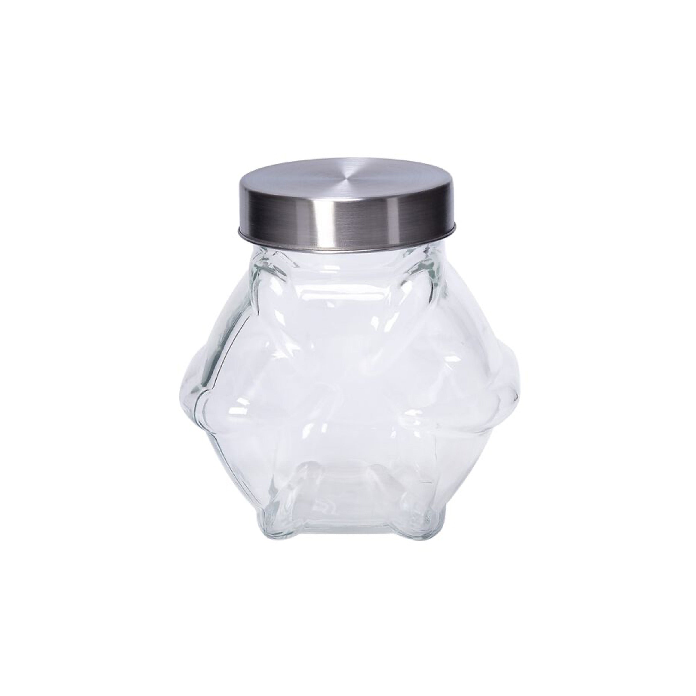 Glass Canister Clear 1750ml - H0038