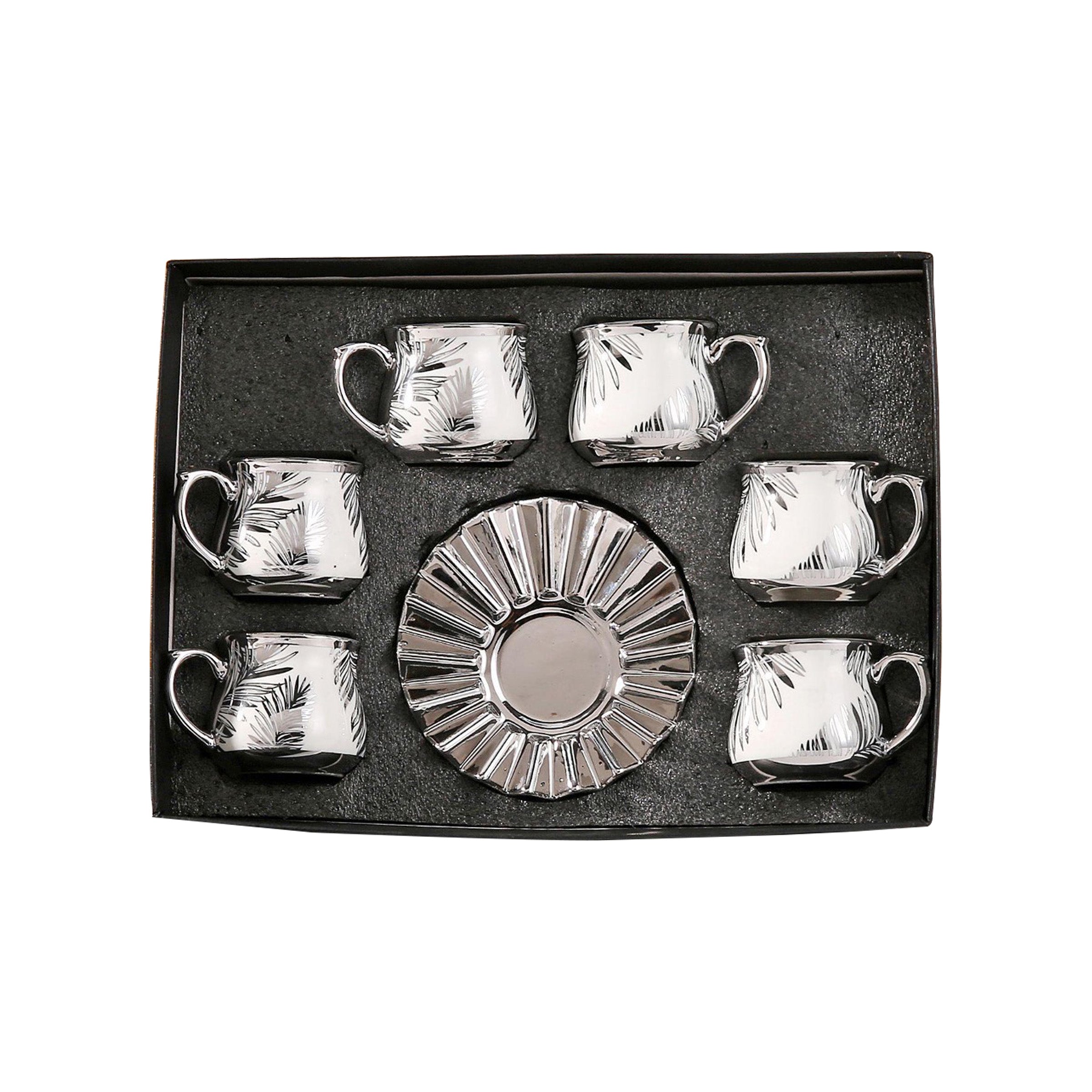 Coffee Cup Set 6pcs Cups/Saucers 100ml - HS-4020