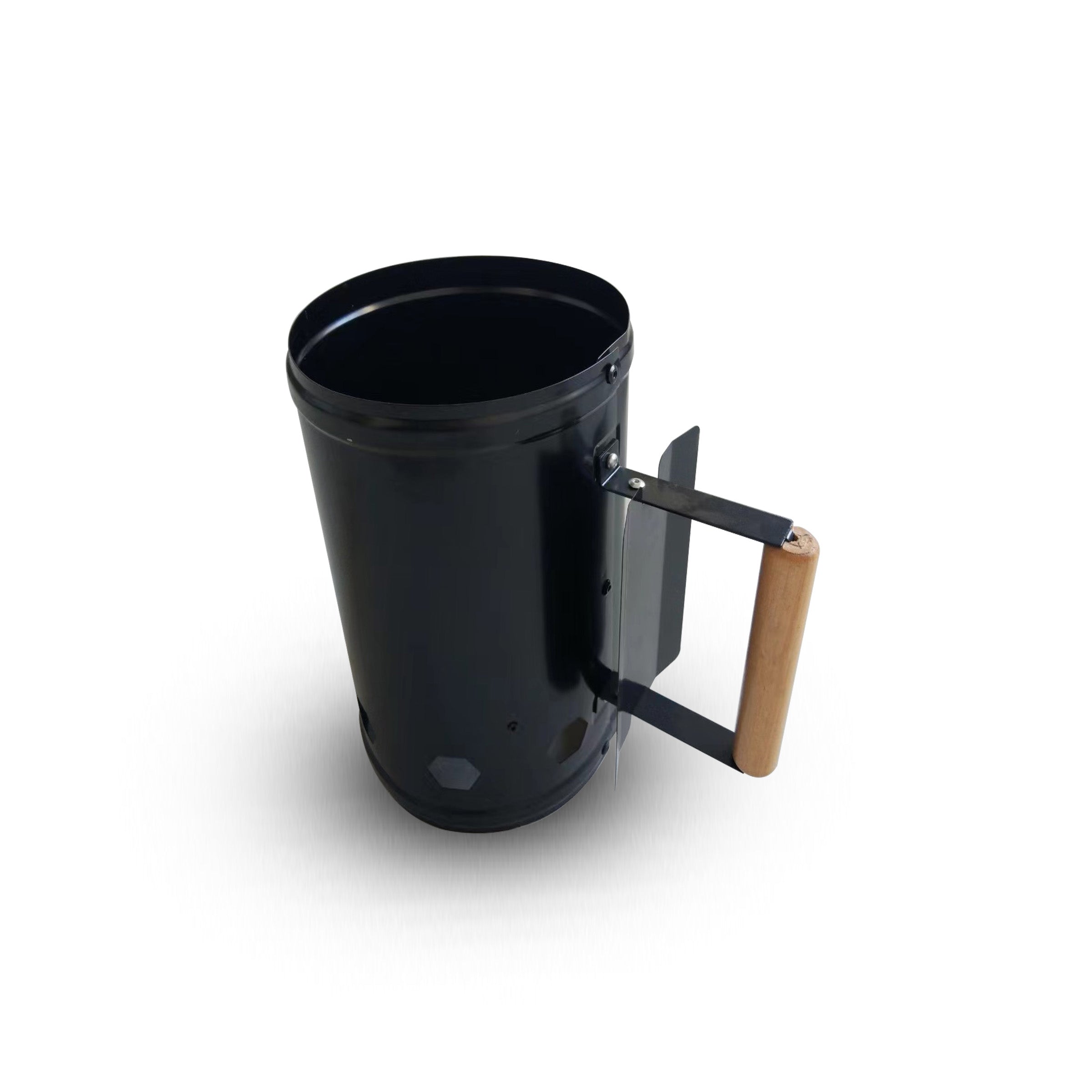 Charcoal Chimney Starter Iron + Plastic Black - H-1063