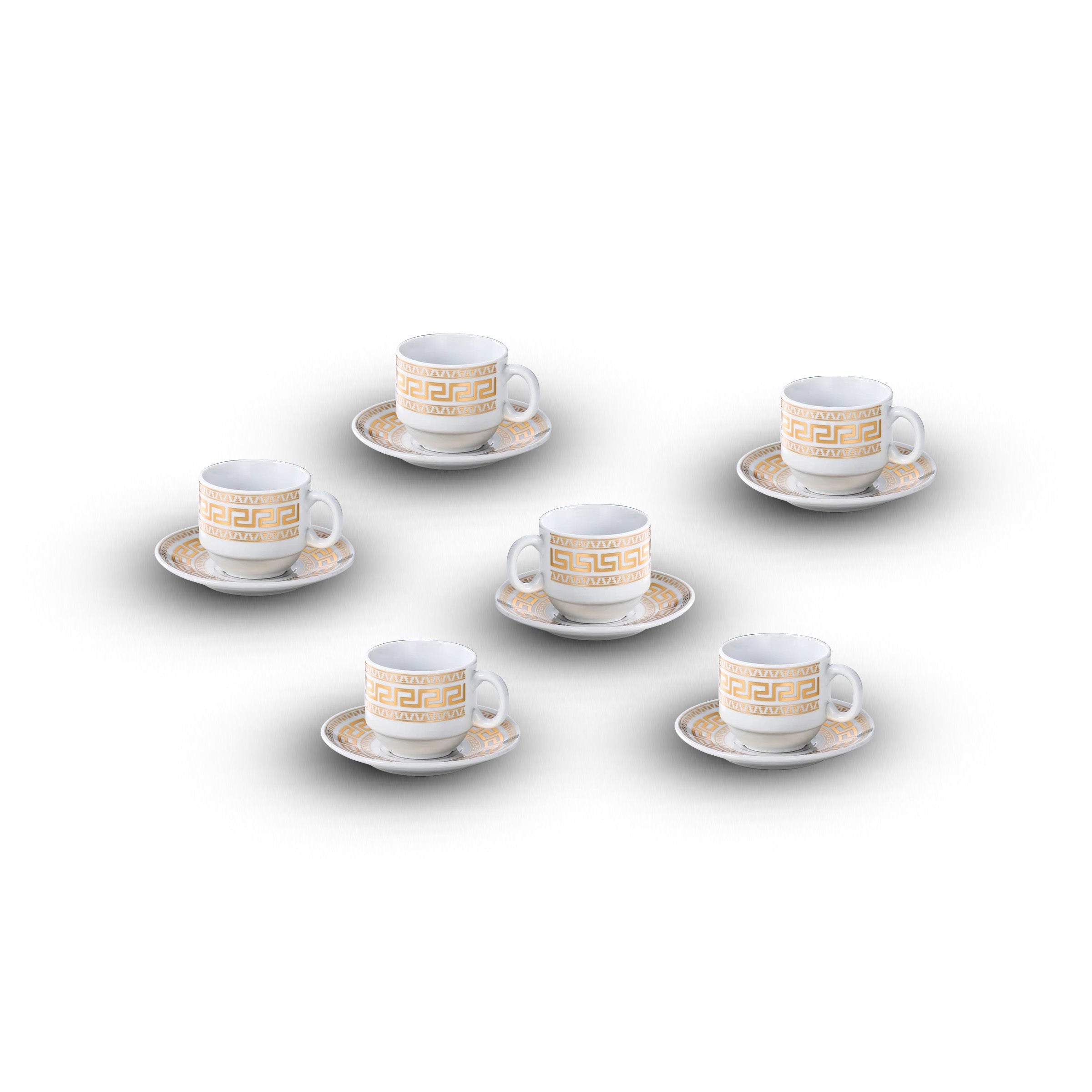 Coffee Cup Set 6pcs Cups/Saucers 90ml - MW-A13