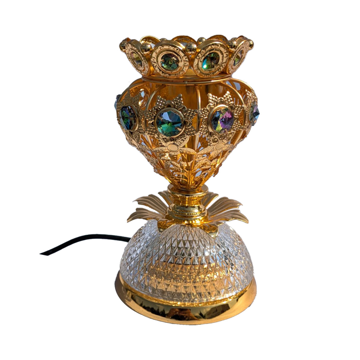 Electric Incense Burner with LED 5"x5"x9.5" - RL-1185SLED