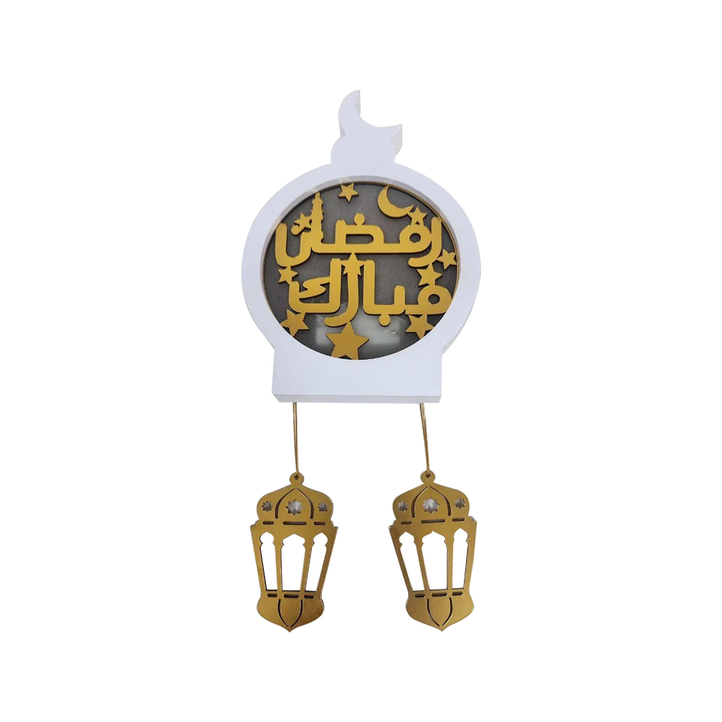 Ramadan Hanging Pendant LED (White) 14.5x2.3x22.8cm - RM25-167