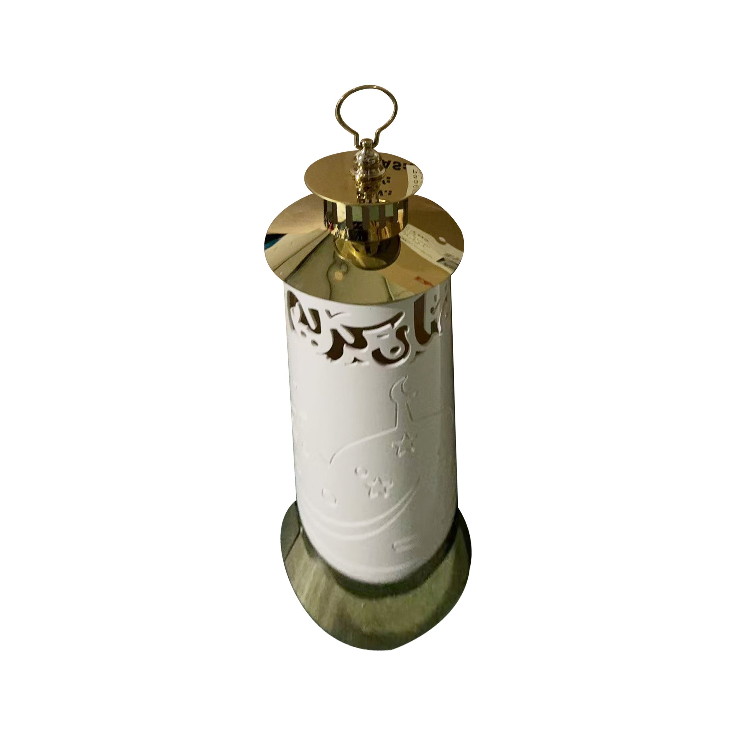 Ramadan Lantern Gold 13x13x39cm - RM25-177