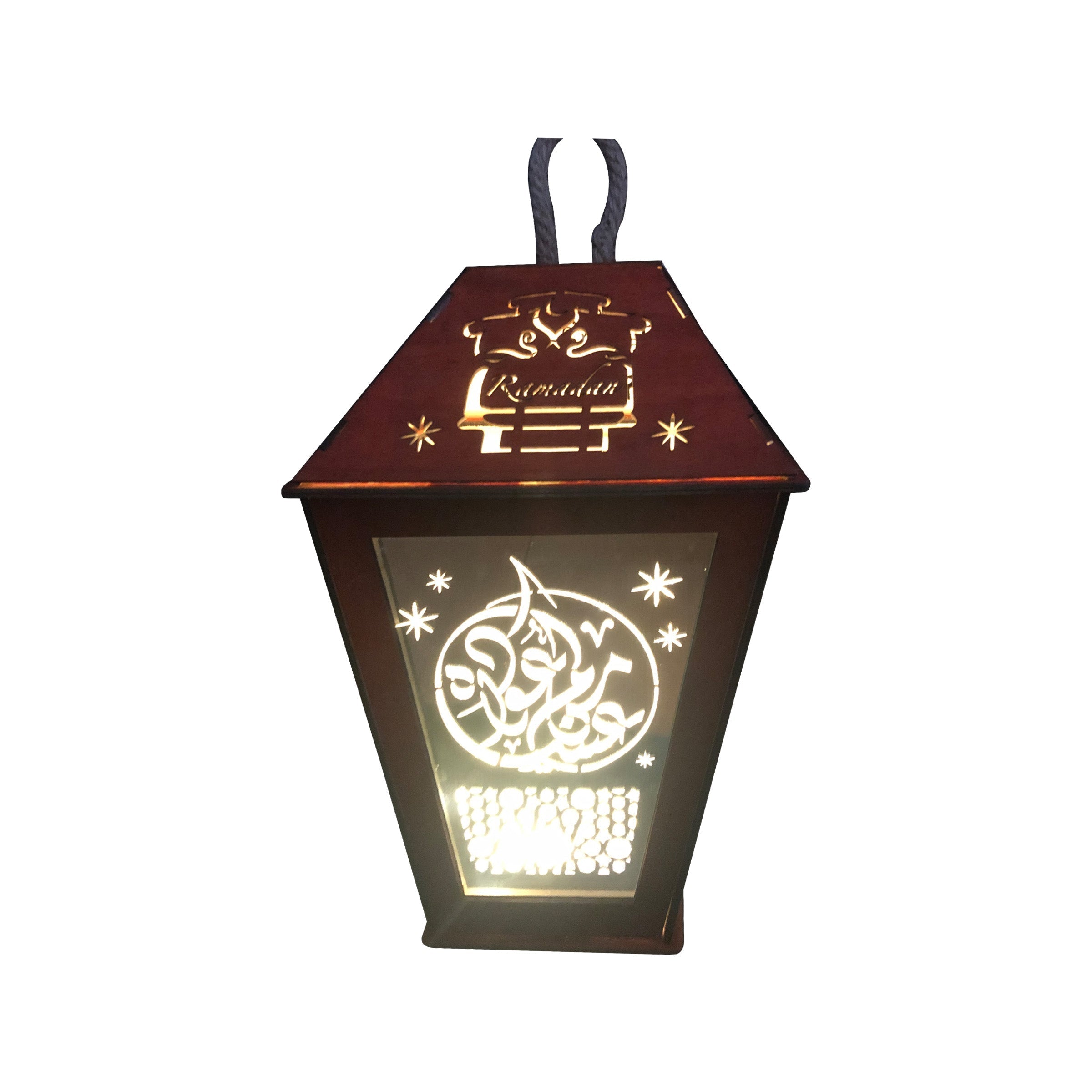 Ramadan Lantern-LED 19x19x36cm - RM25-203