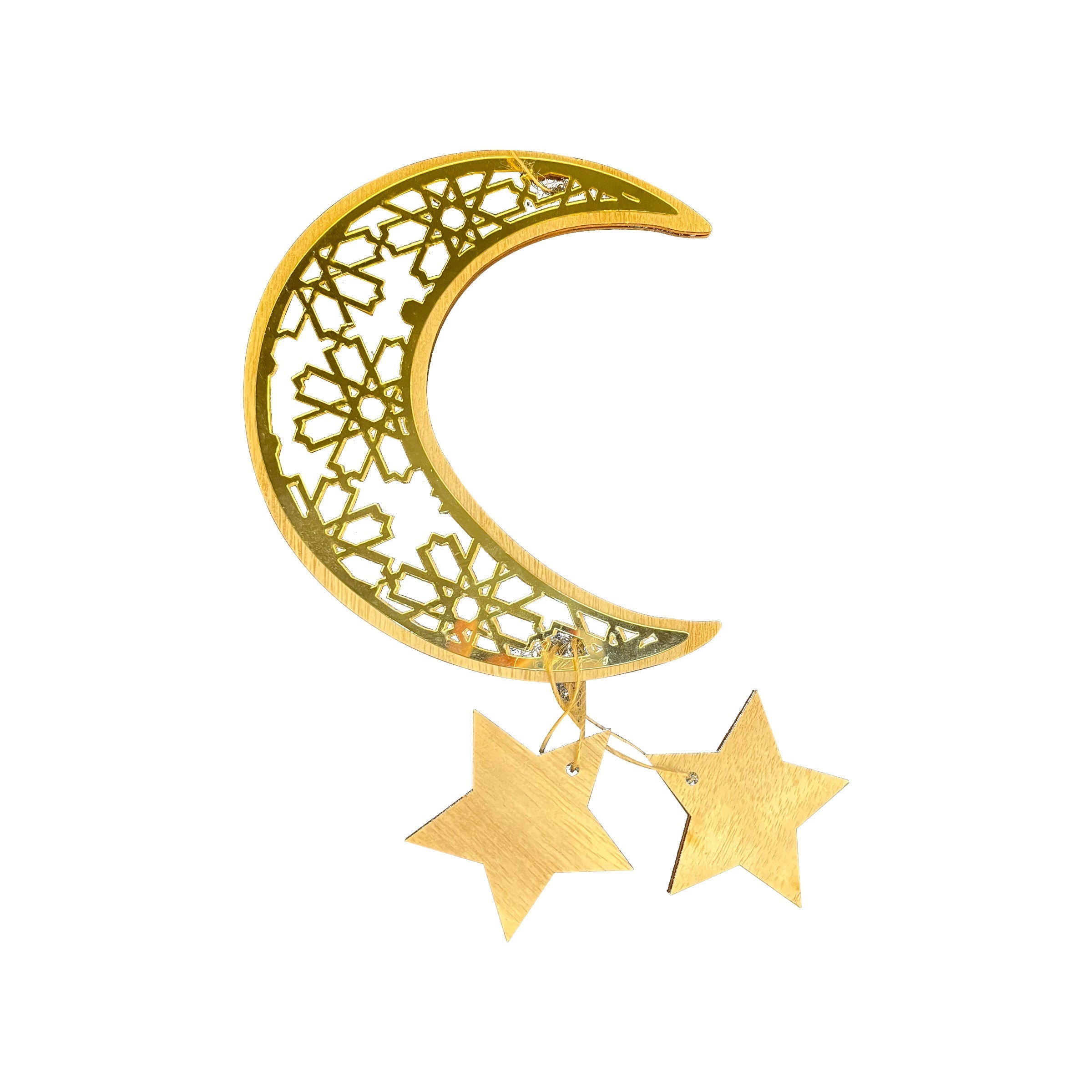 Ramadan Hanging Pendant (Moon + Star) 18cm - RM25-218