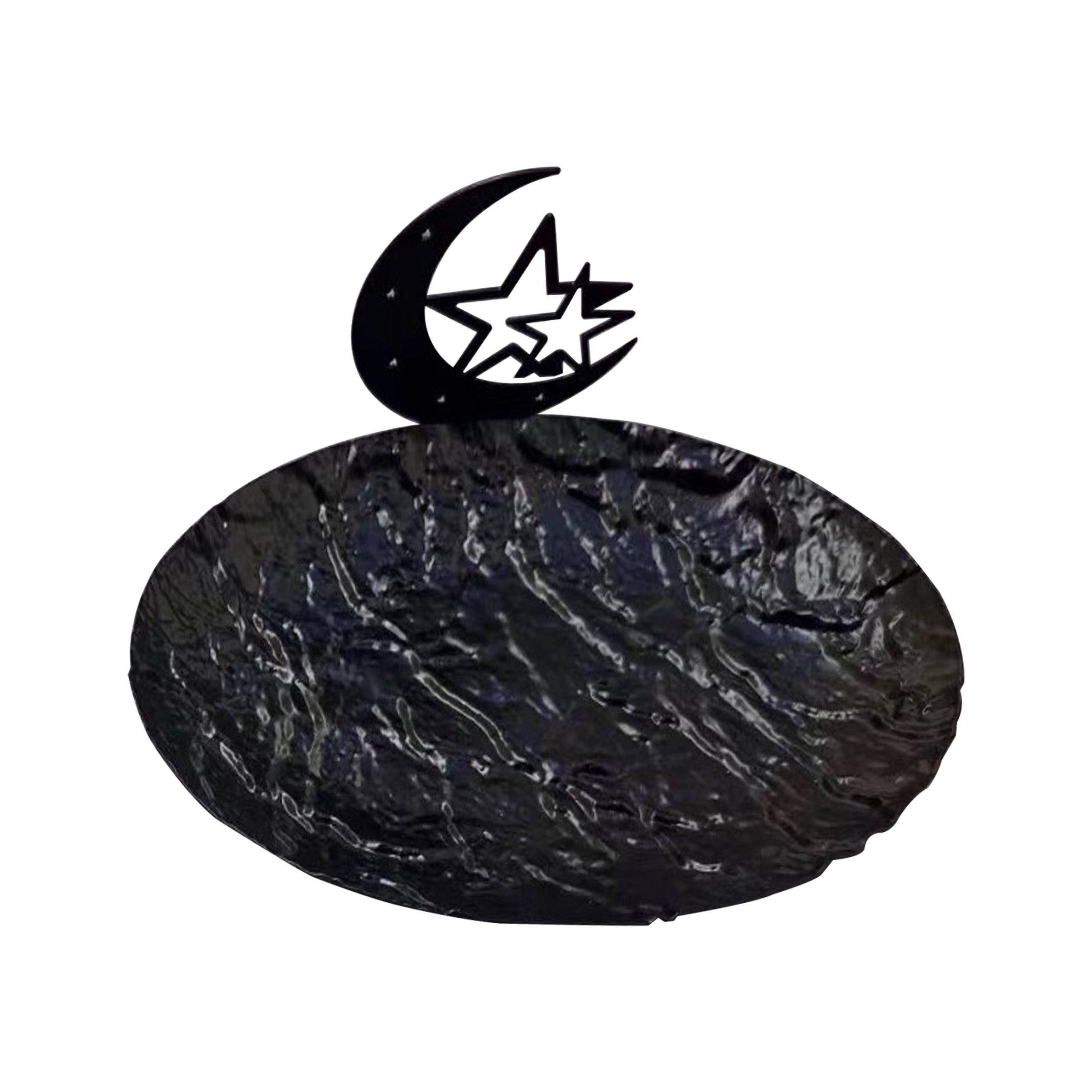 Ramadan Oval Tray Black - RM25-226