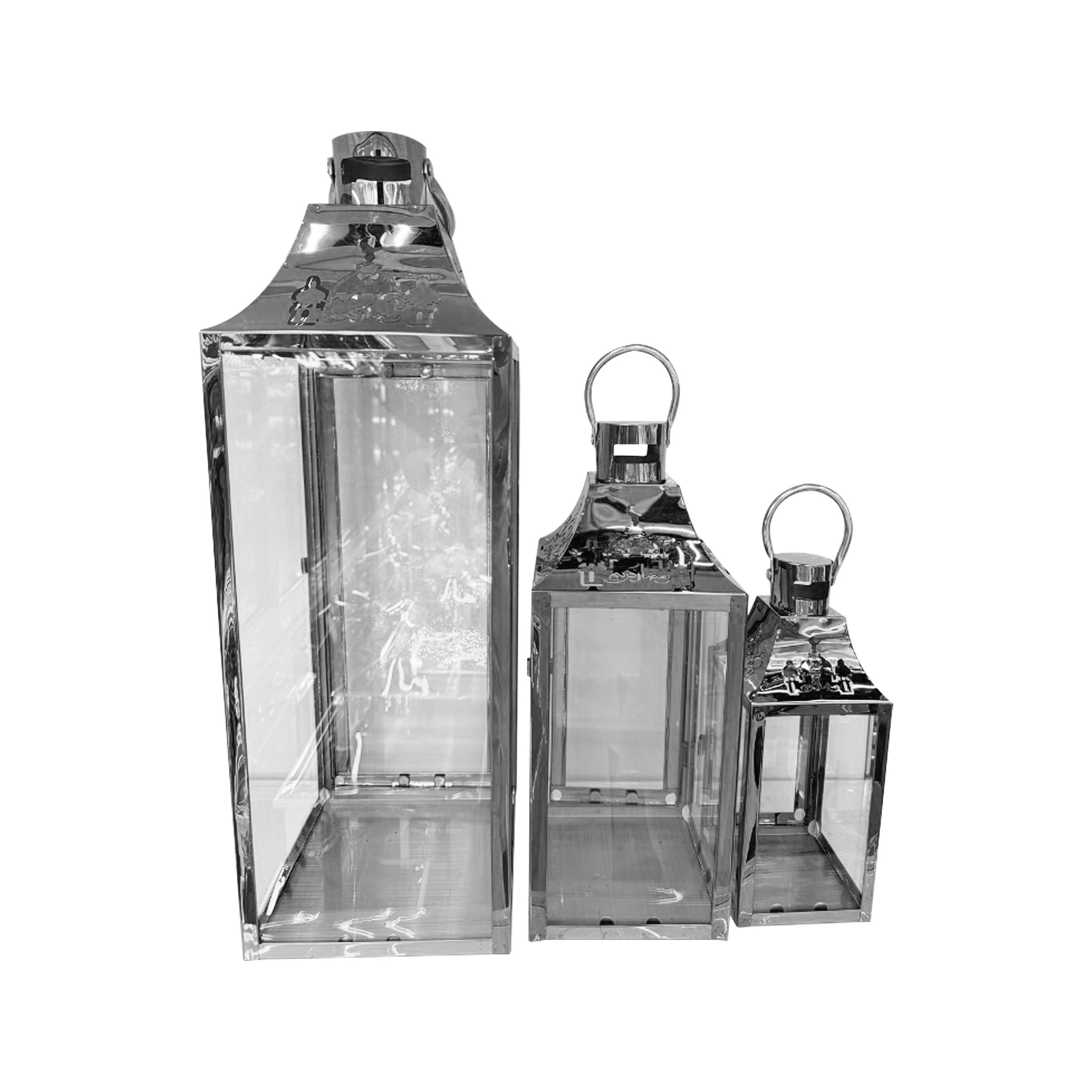 Ramadan Lantern Set 3pcs Silver - RM25-268S