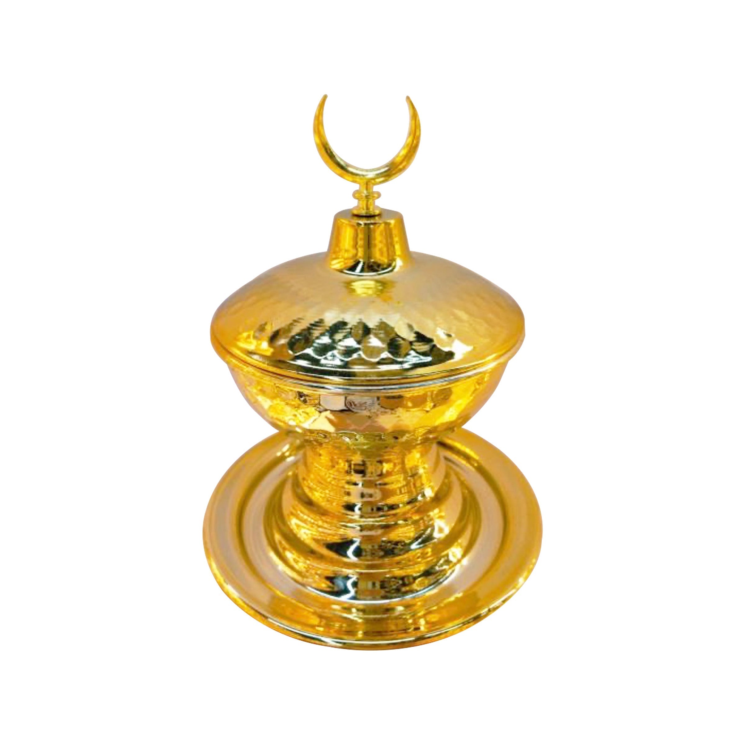 Ramadan Candy Bowl with Lid Gold - RM25-336