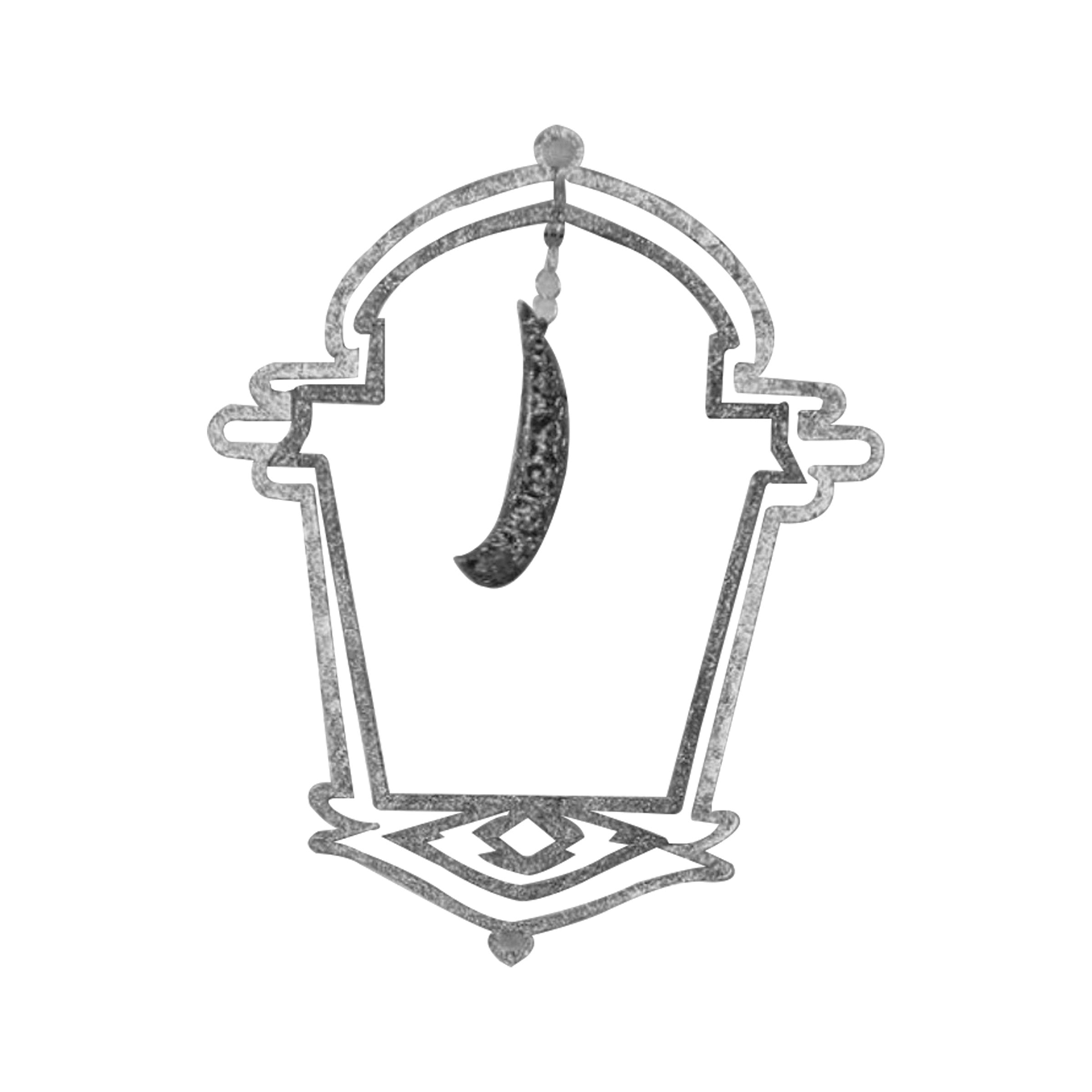 Ramadan Hanging Pendant Silver 44cm RM25-364S