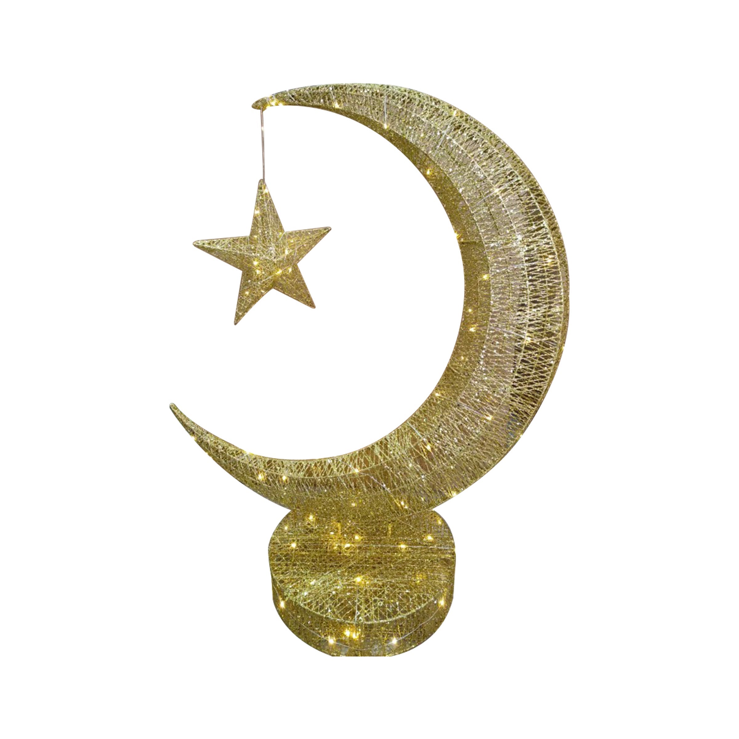 Ramadan Pendant-LED Gold 80cm 2m USB Cable RM25-374