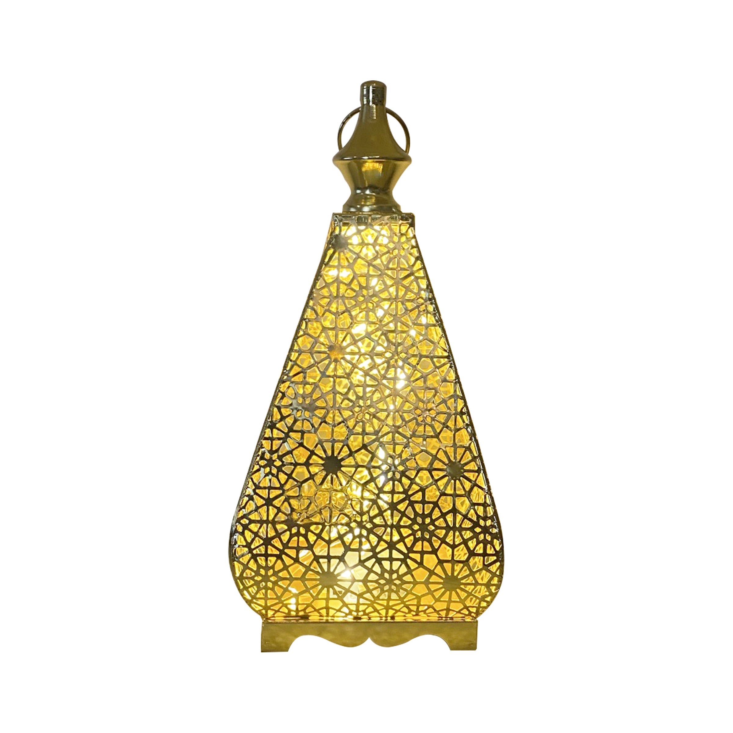 Ramadan Lantern with LED Gold - RM25-95