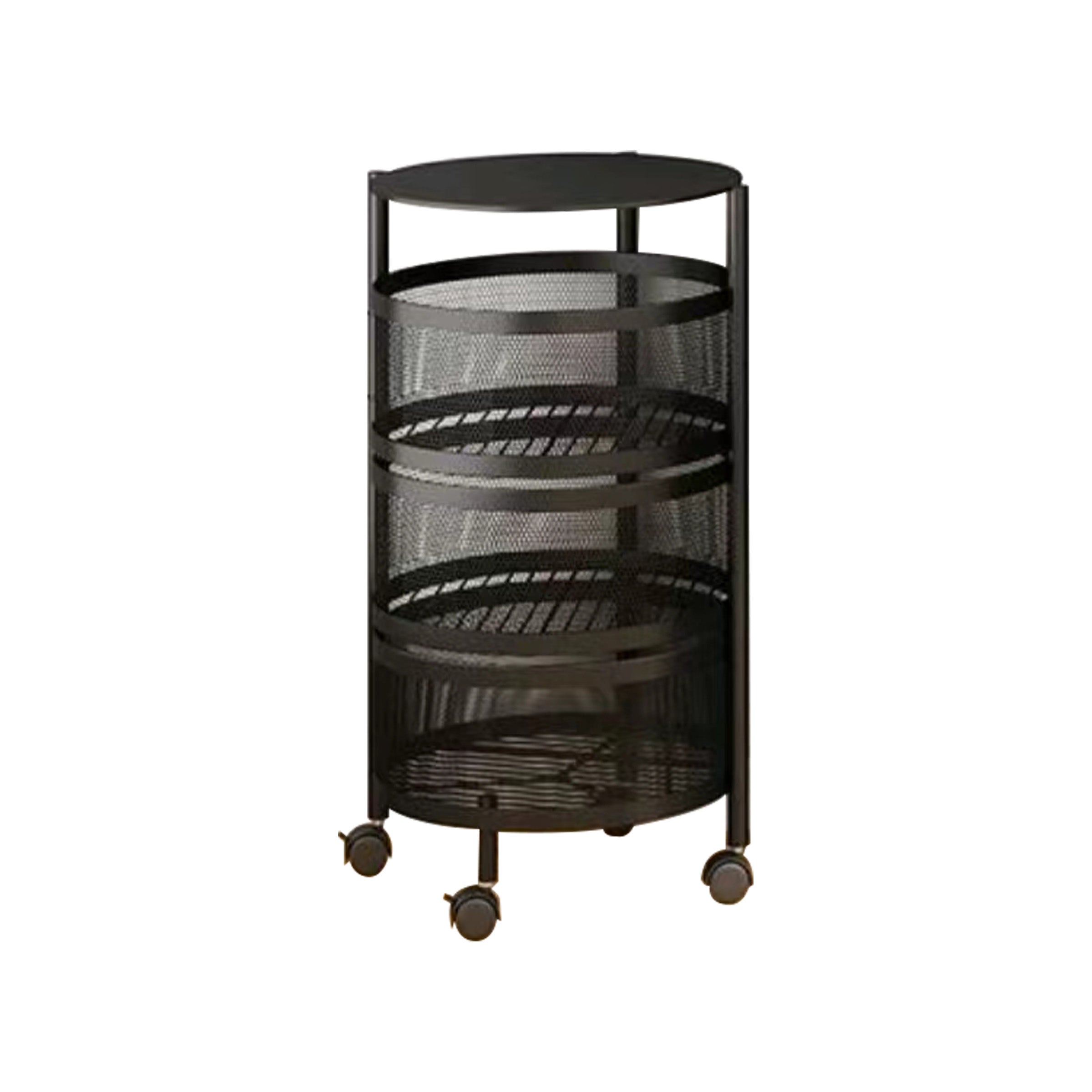Storage Basket Rotating Basket 3 Layers Black - RSR-3B