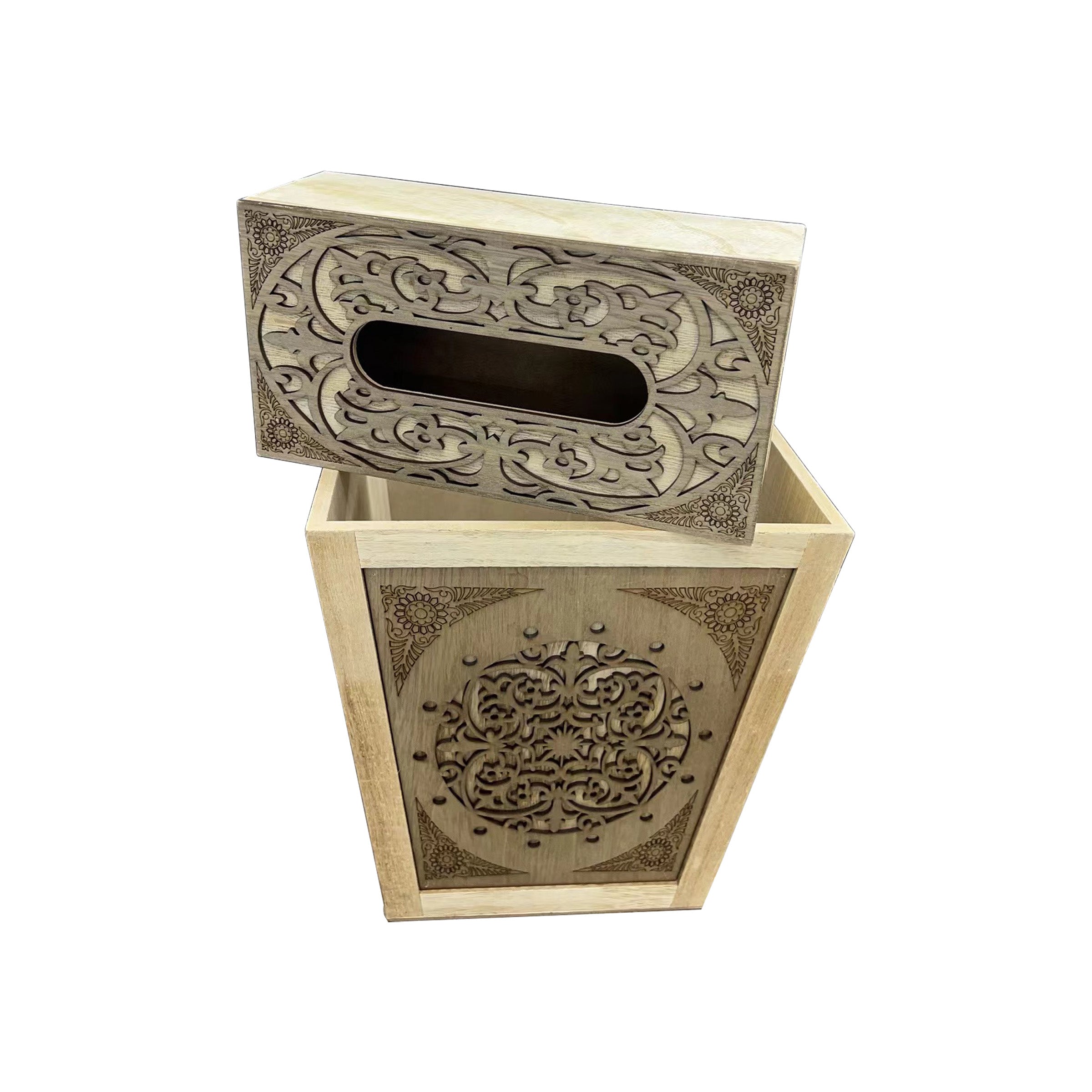 Trash Bin + Tissue Box Set (2Pcs) - SF8136A