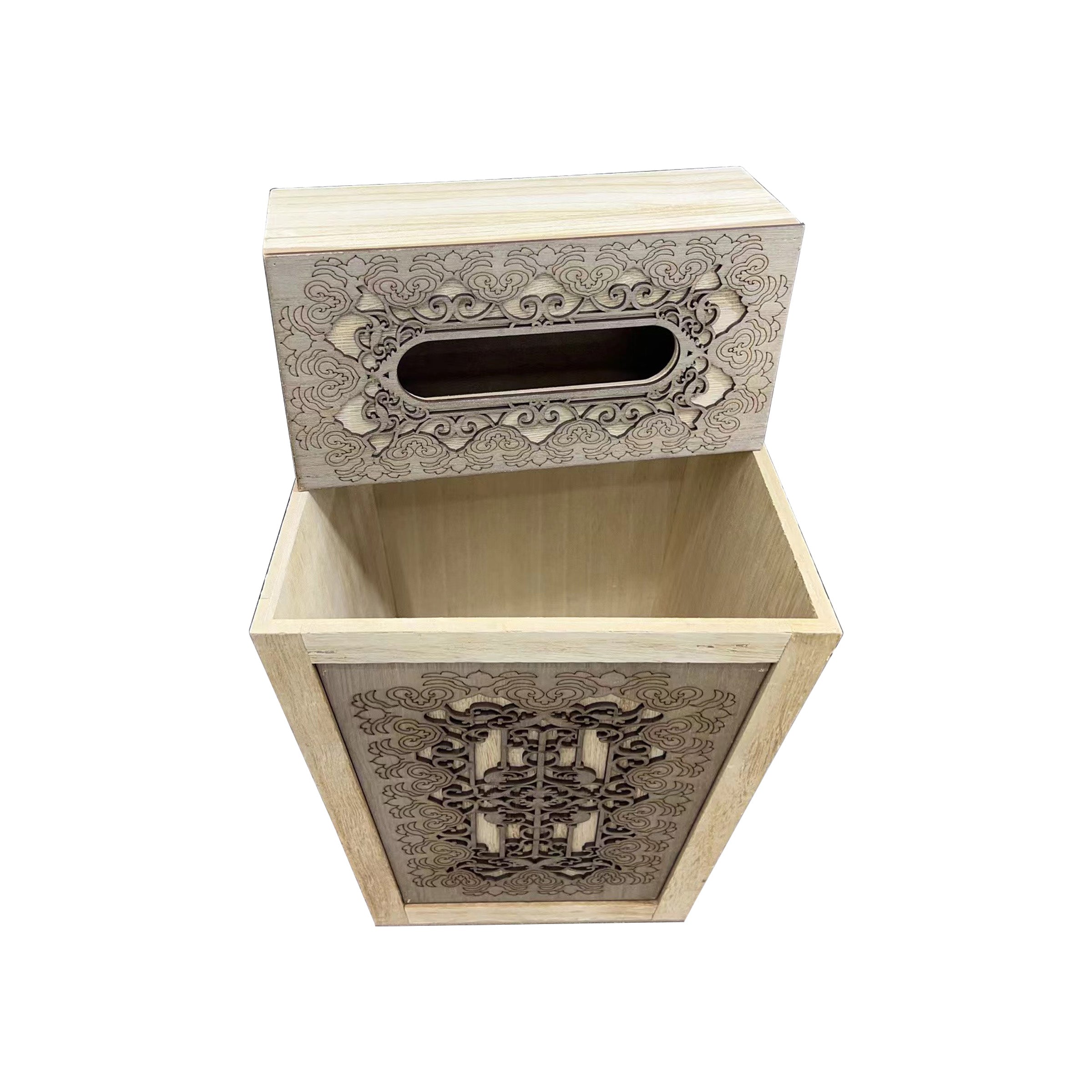 Trash Bin + Tissue Box Set (2Pcs) - SF8136B