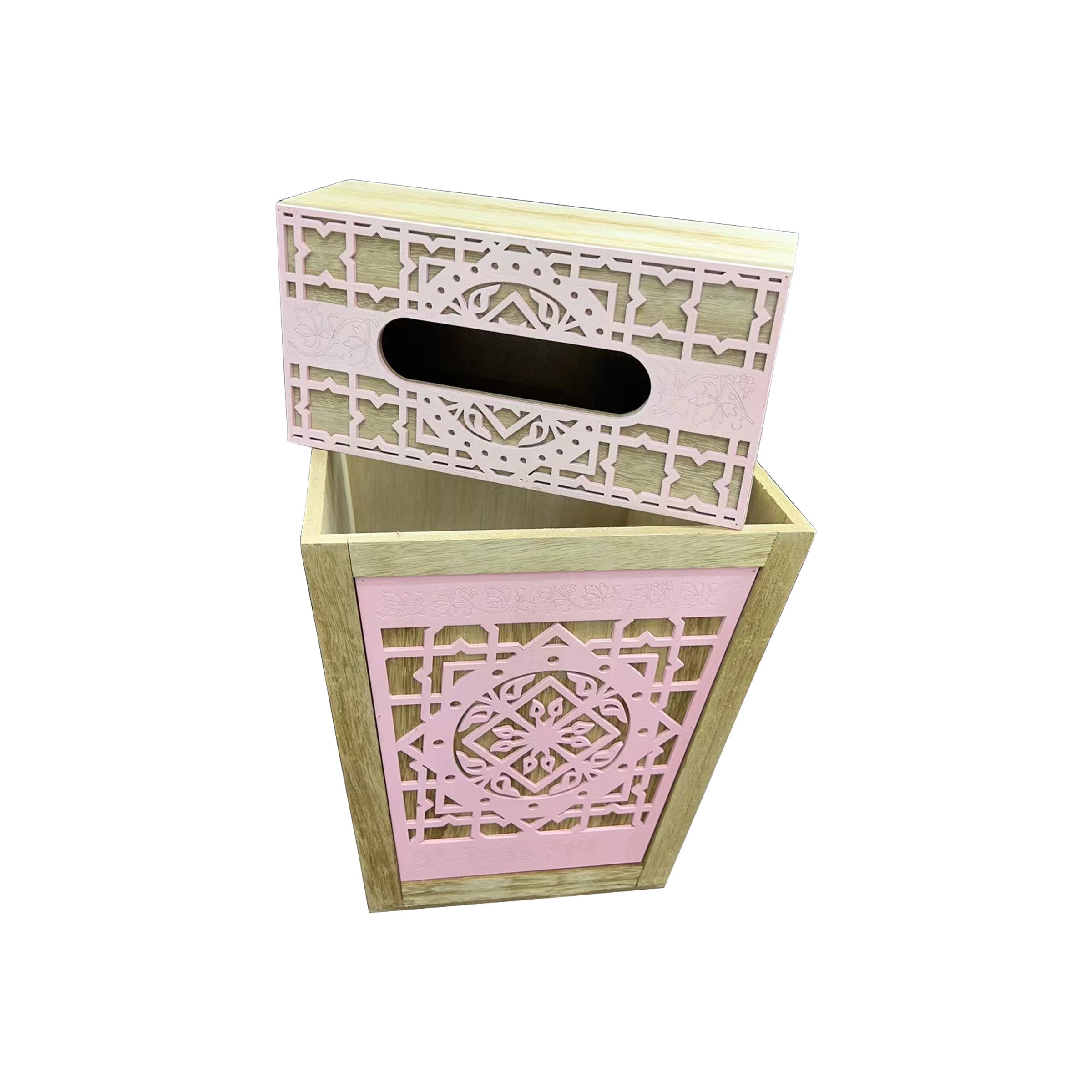 Trash Bin + Tissue Box Set (2Pcs) - SF8136C