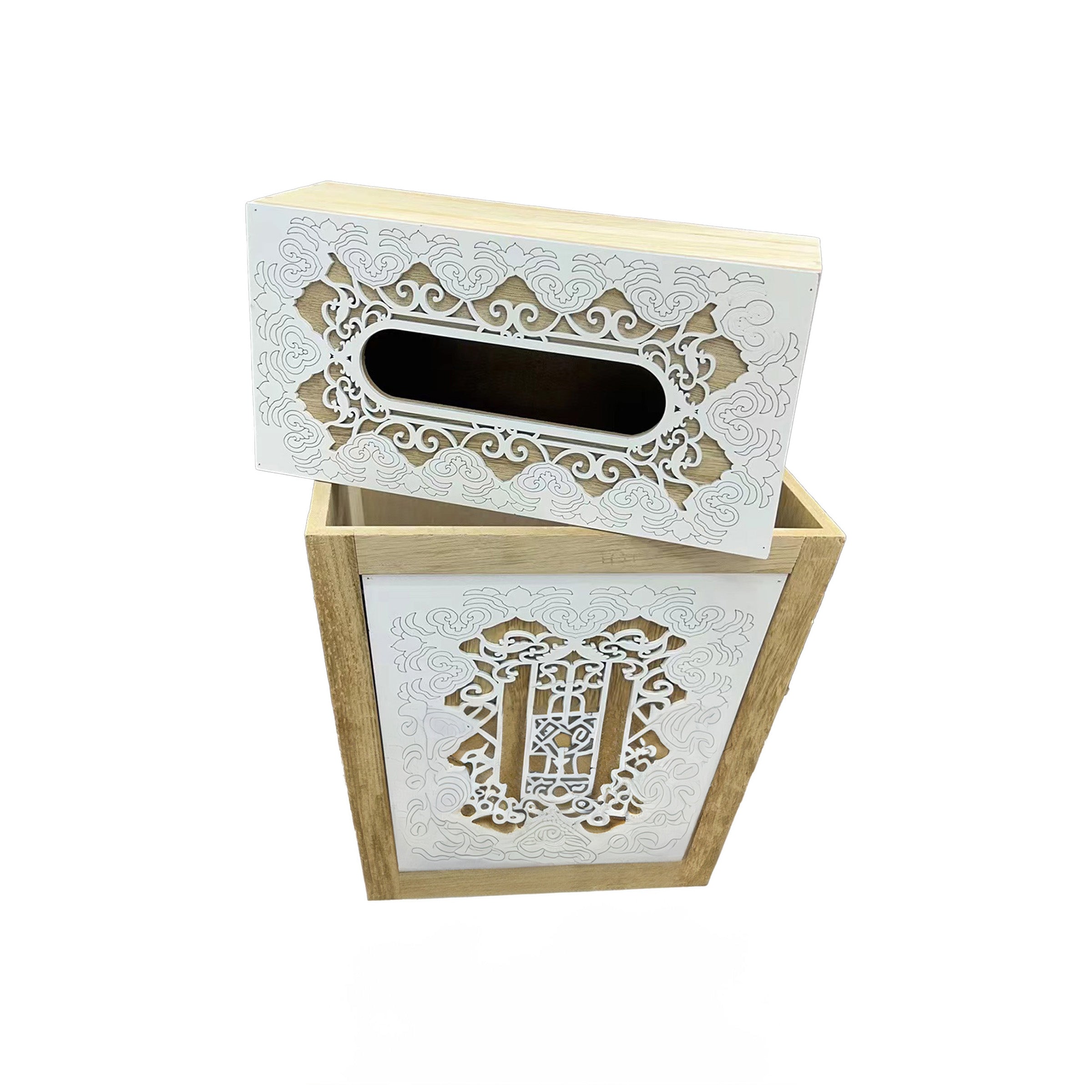 Trash Bin + Tissue Box Set (2Pcs) - SF8136D