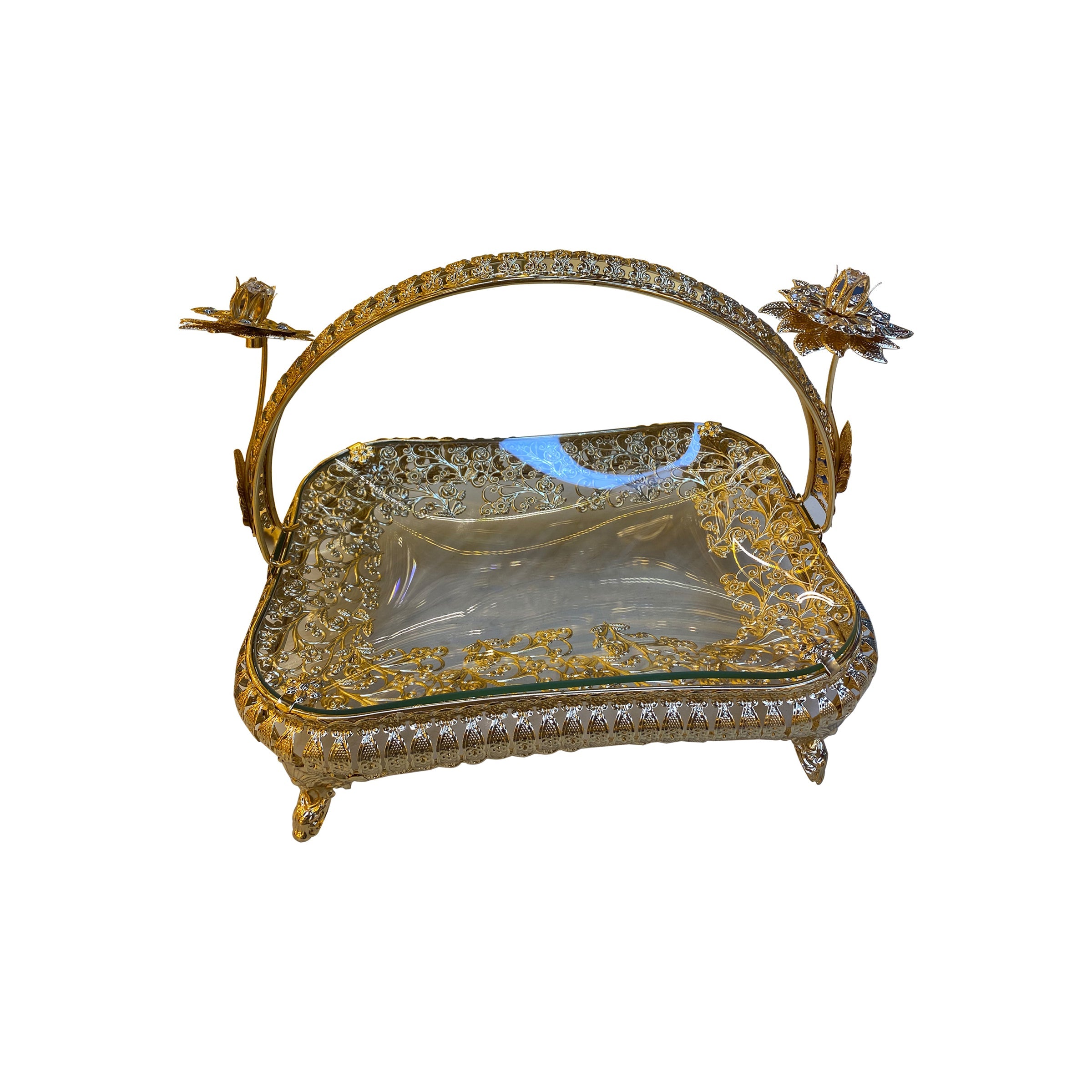 Candy Tray 25x16x24cm Gold - SJ1120M