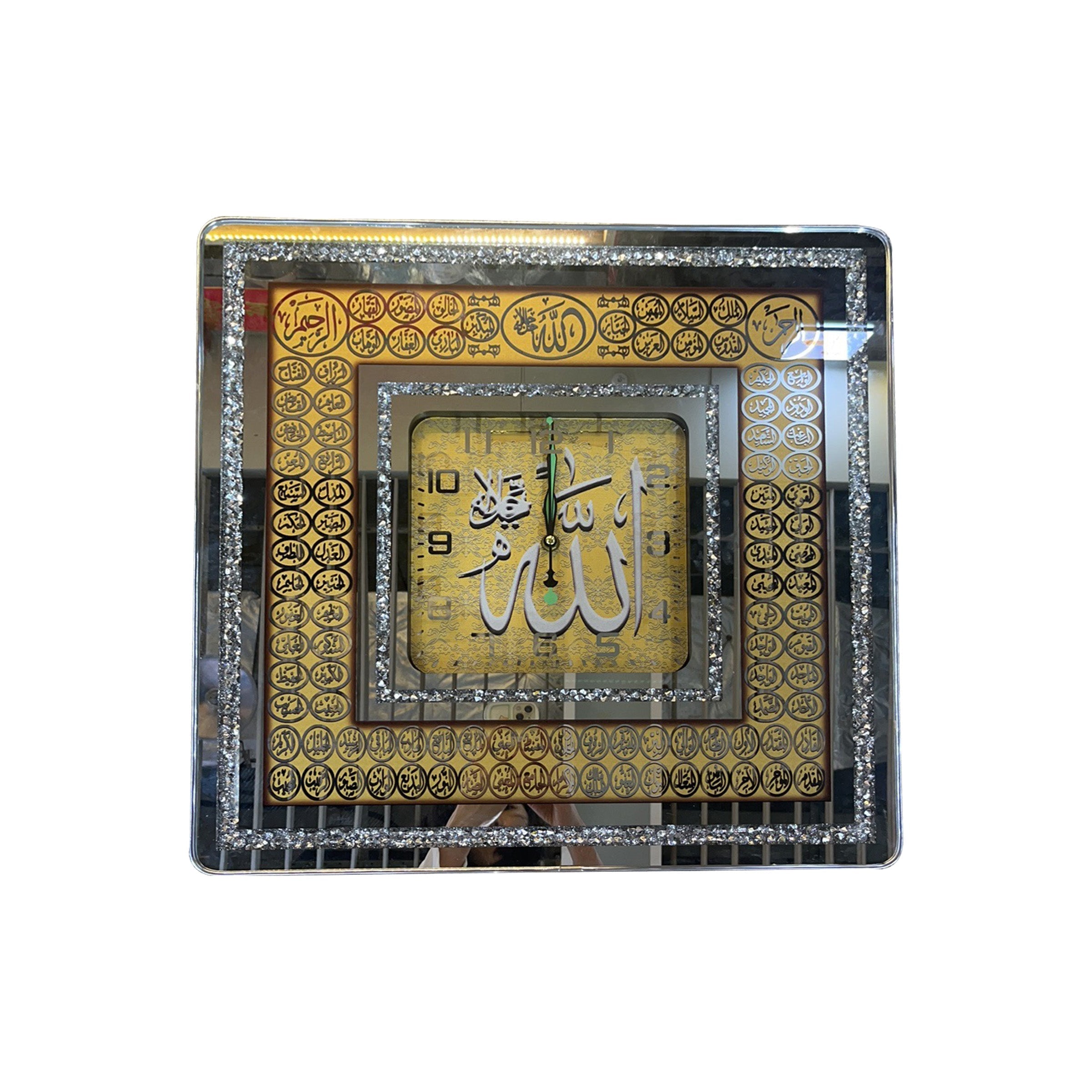 Islamic Wall Art Clock 50x50cm - SQ5050A