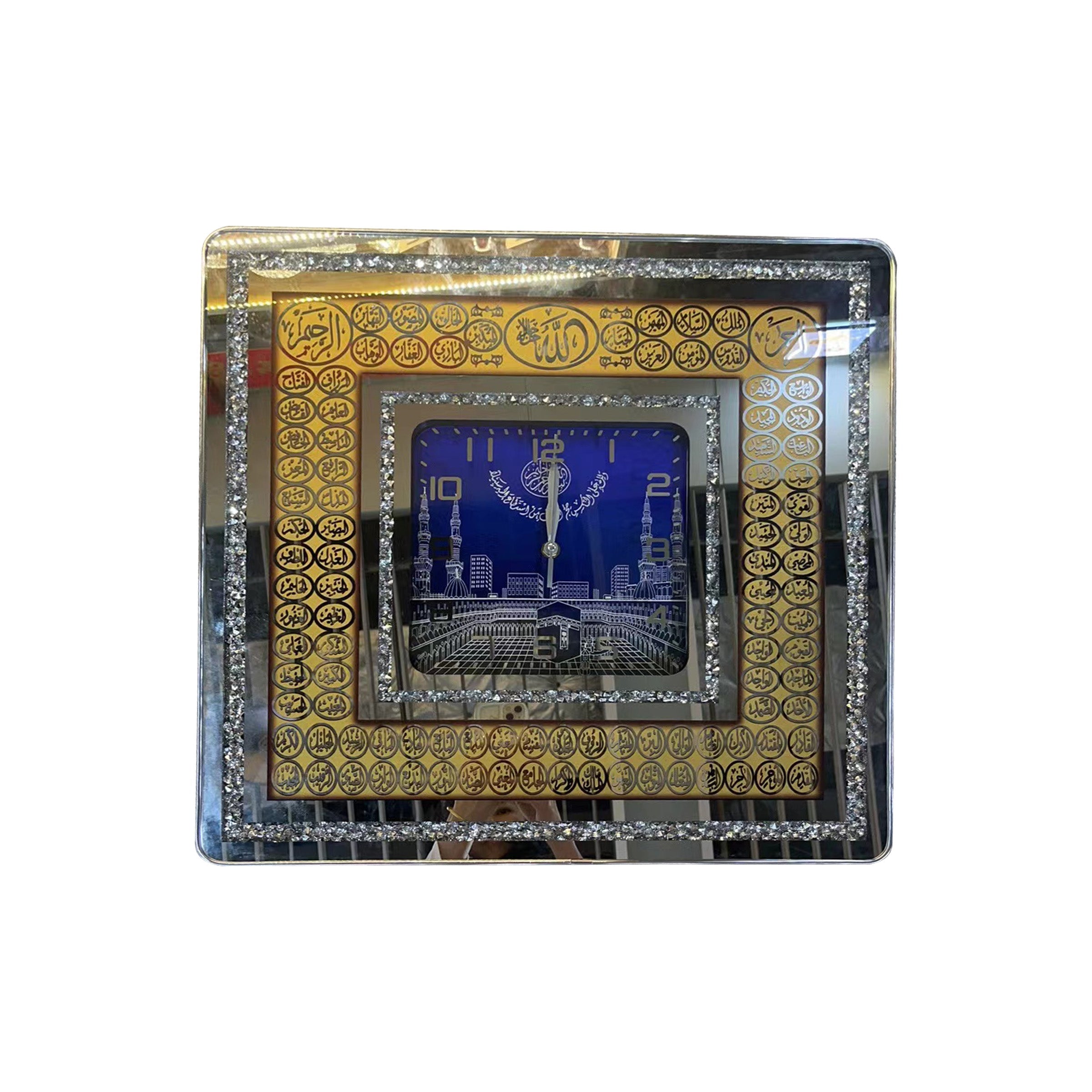 Islamic Wall Art Clock 50x50cm - SQ5050B