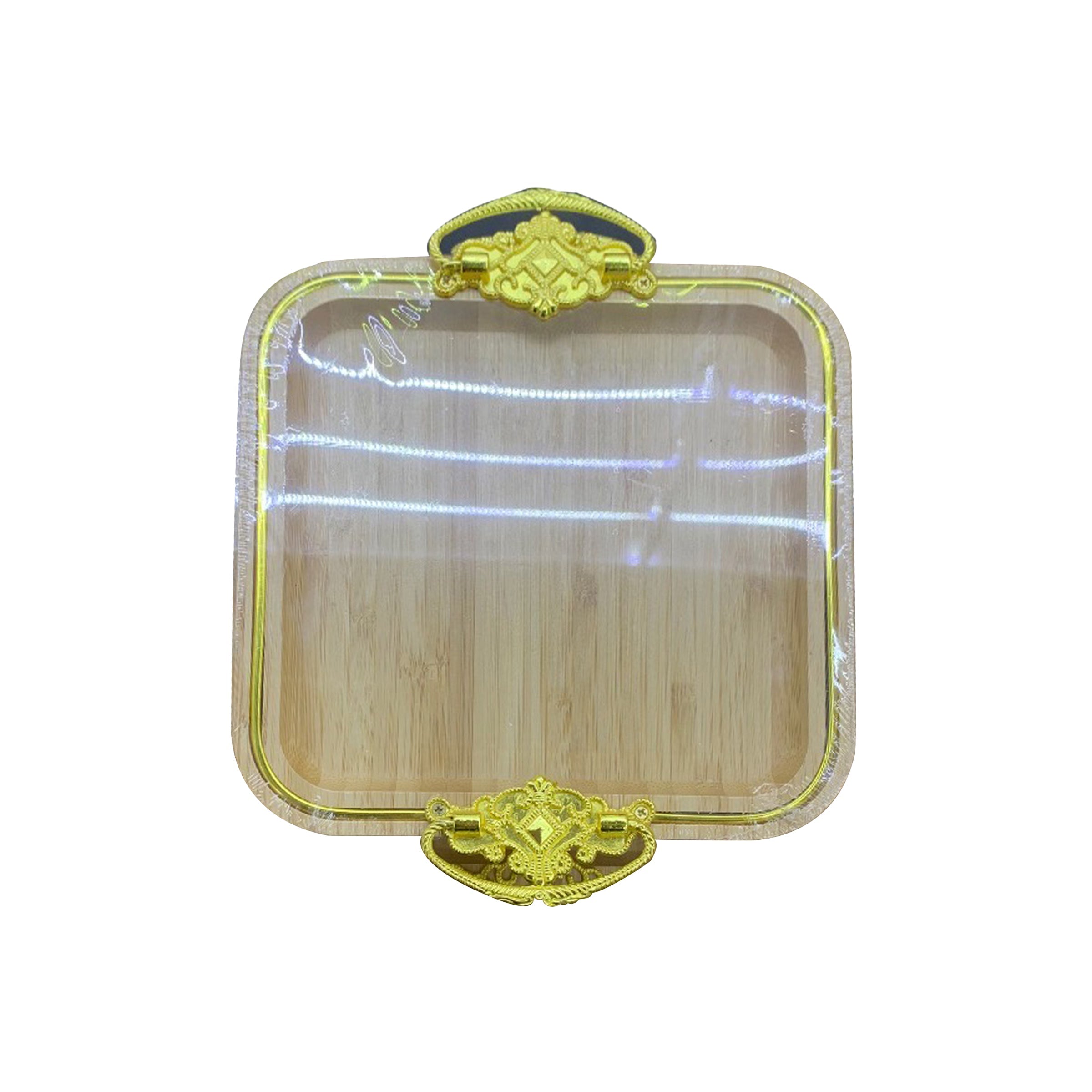 Wood Tray with Foot 29.5cm - STHF-295