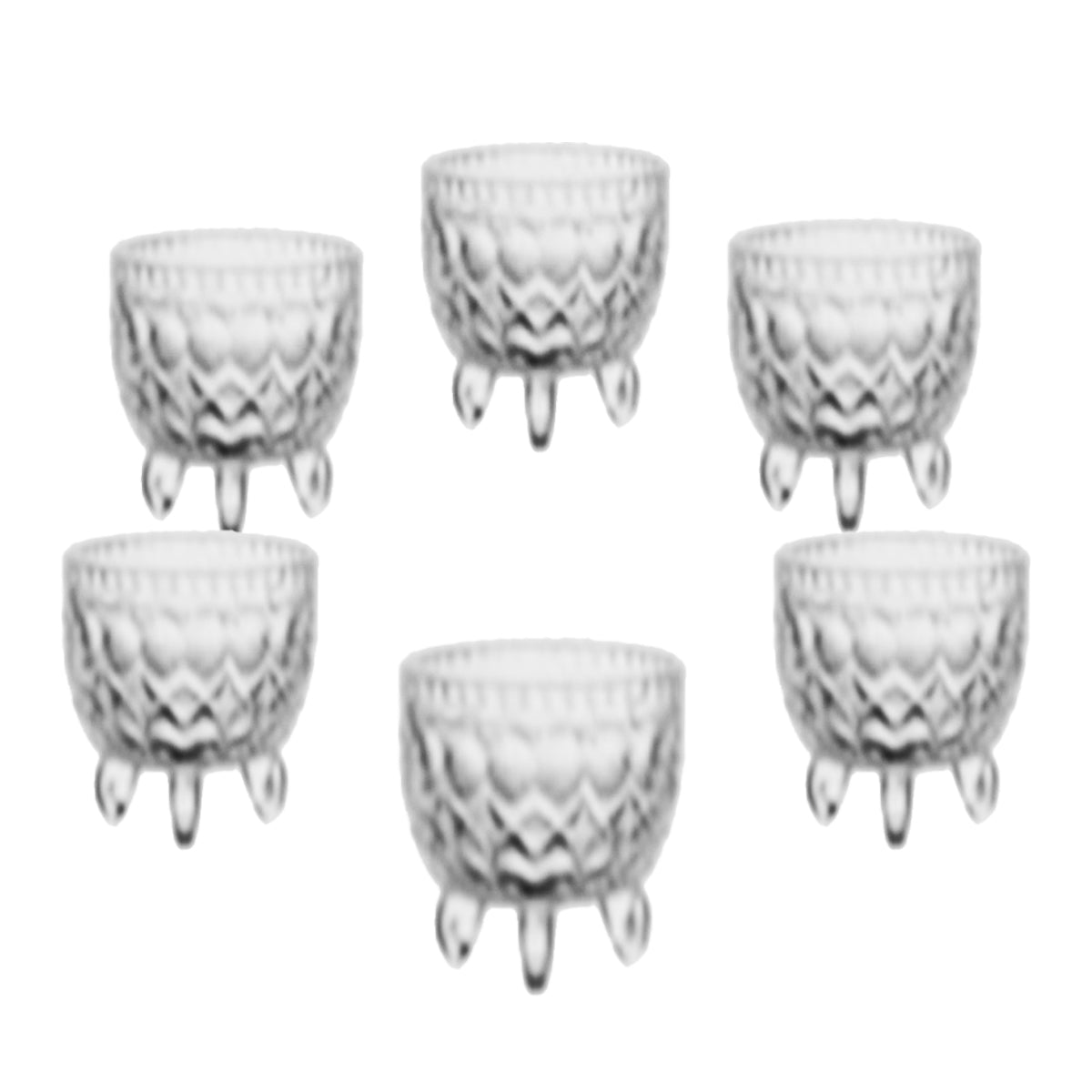 Glass Bowl 6pcs/Box 2.5"x4" - TG25/L6