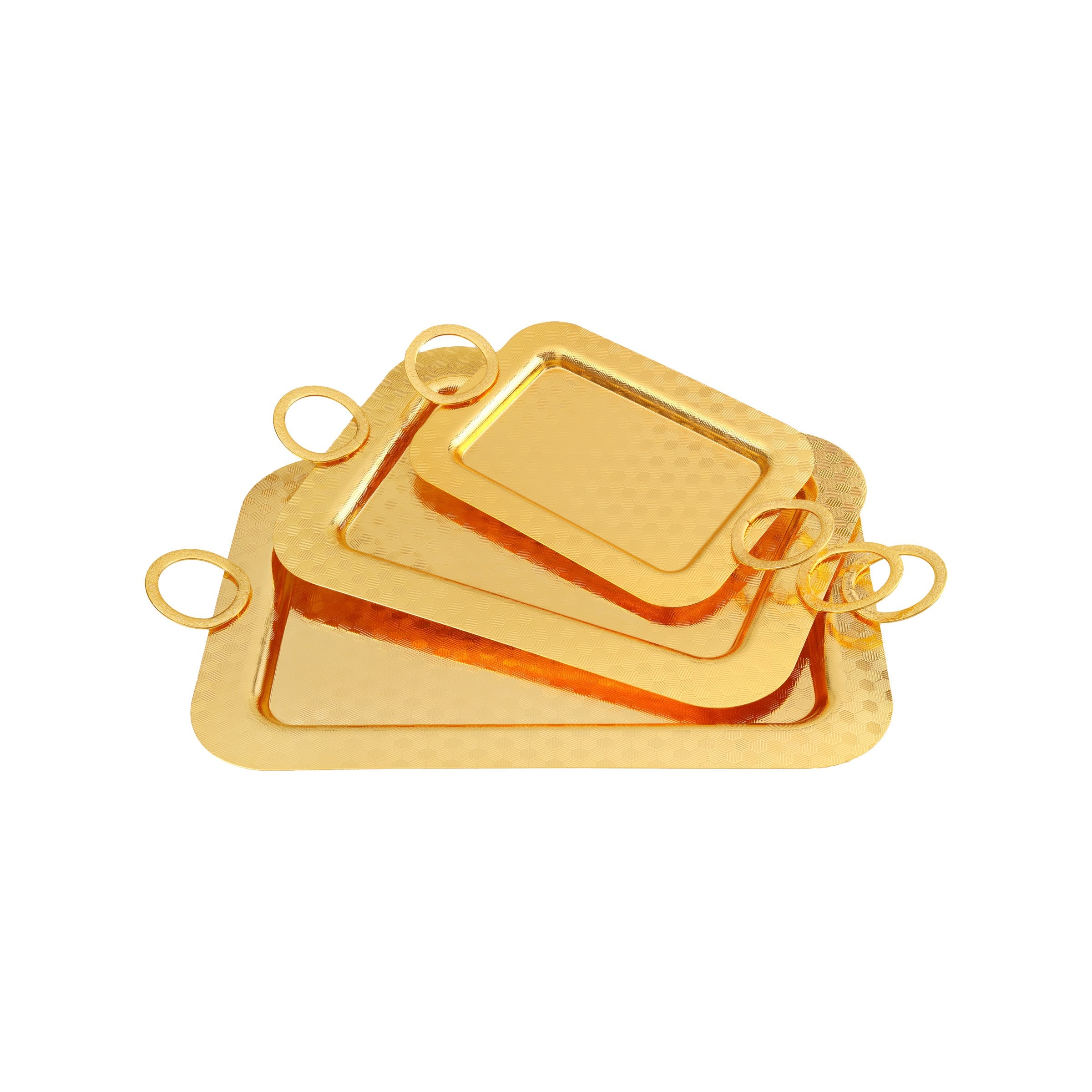 Tray Set Gold 3pcs TP111-LJ