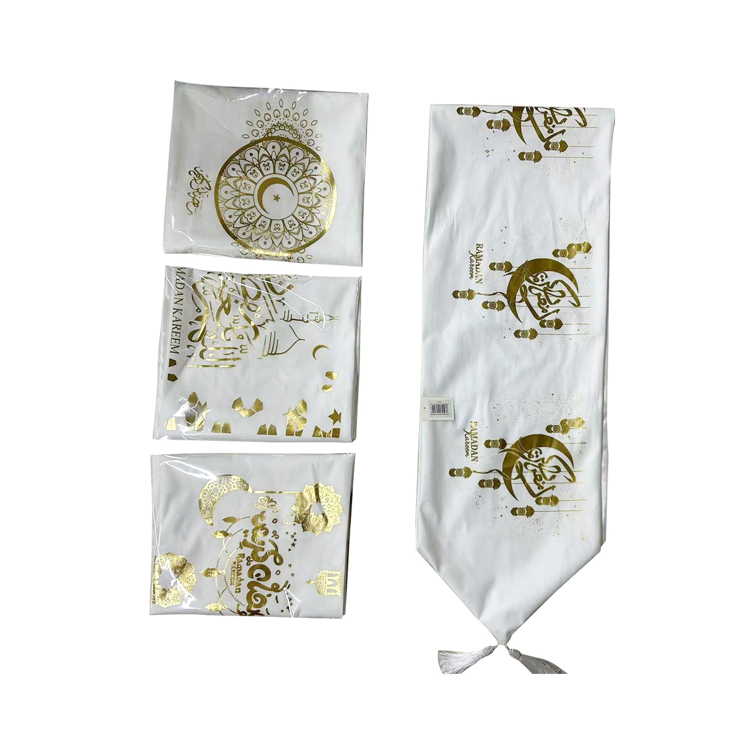 Ramadan Table Runner Mix 5 designs 180x33cm - TR180-WG