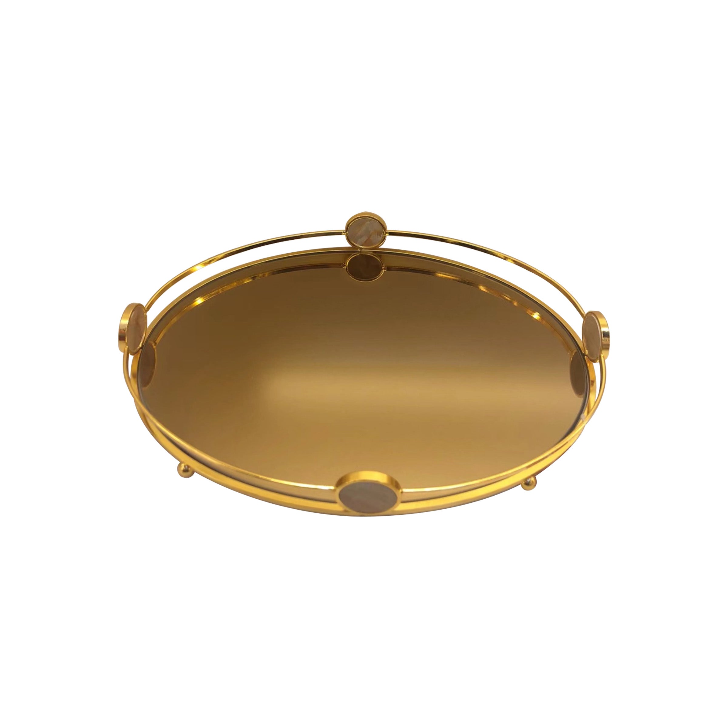Tray - Gold Frame + Tawny Mirror - TSJP127L