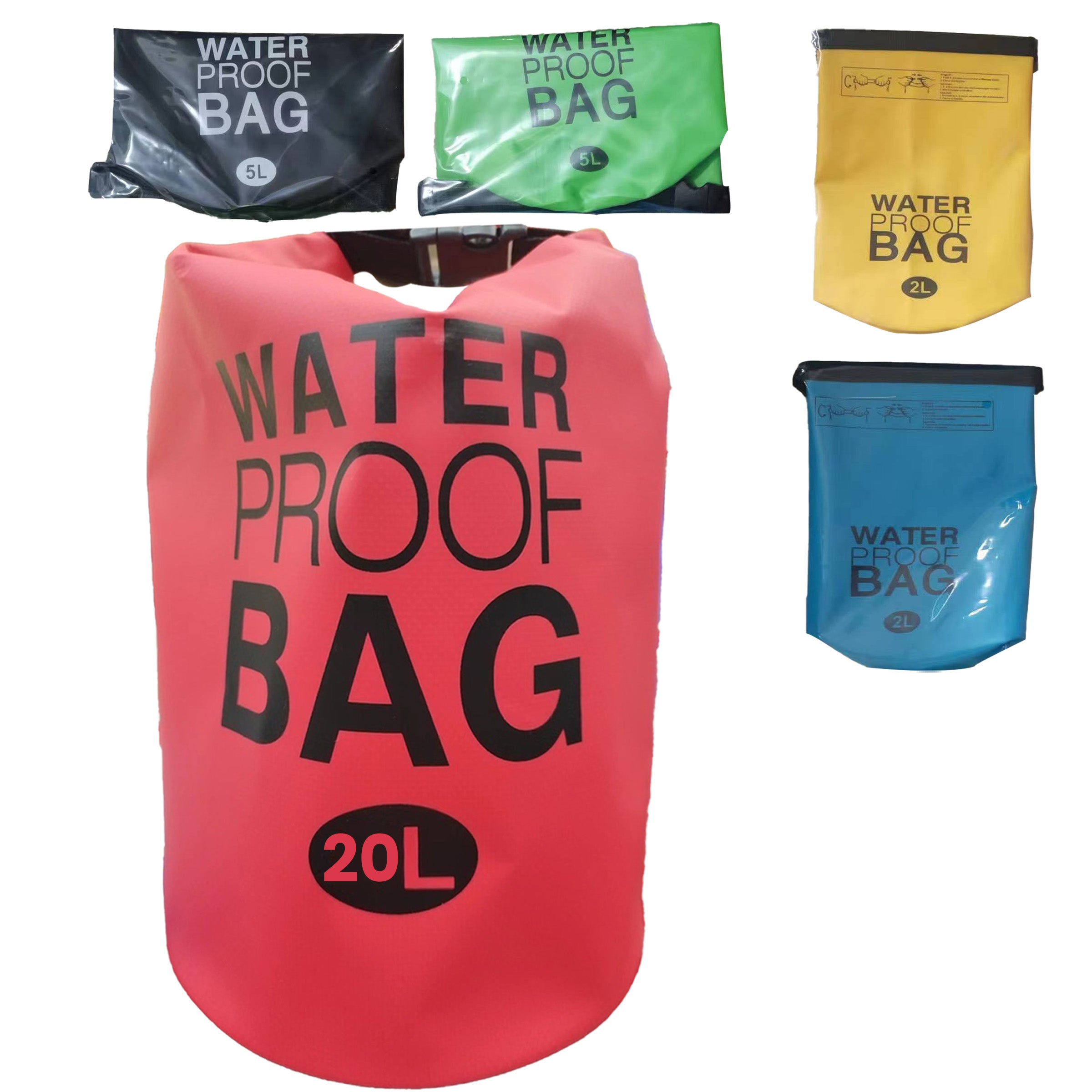 Waterproof Bag 20L Mix 5 Colors - WPB-20L