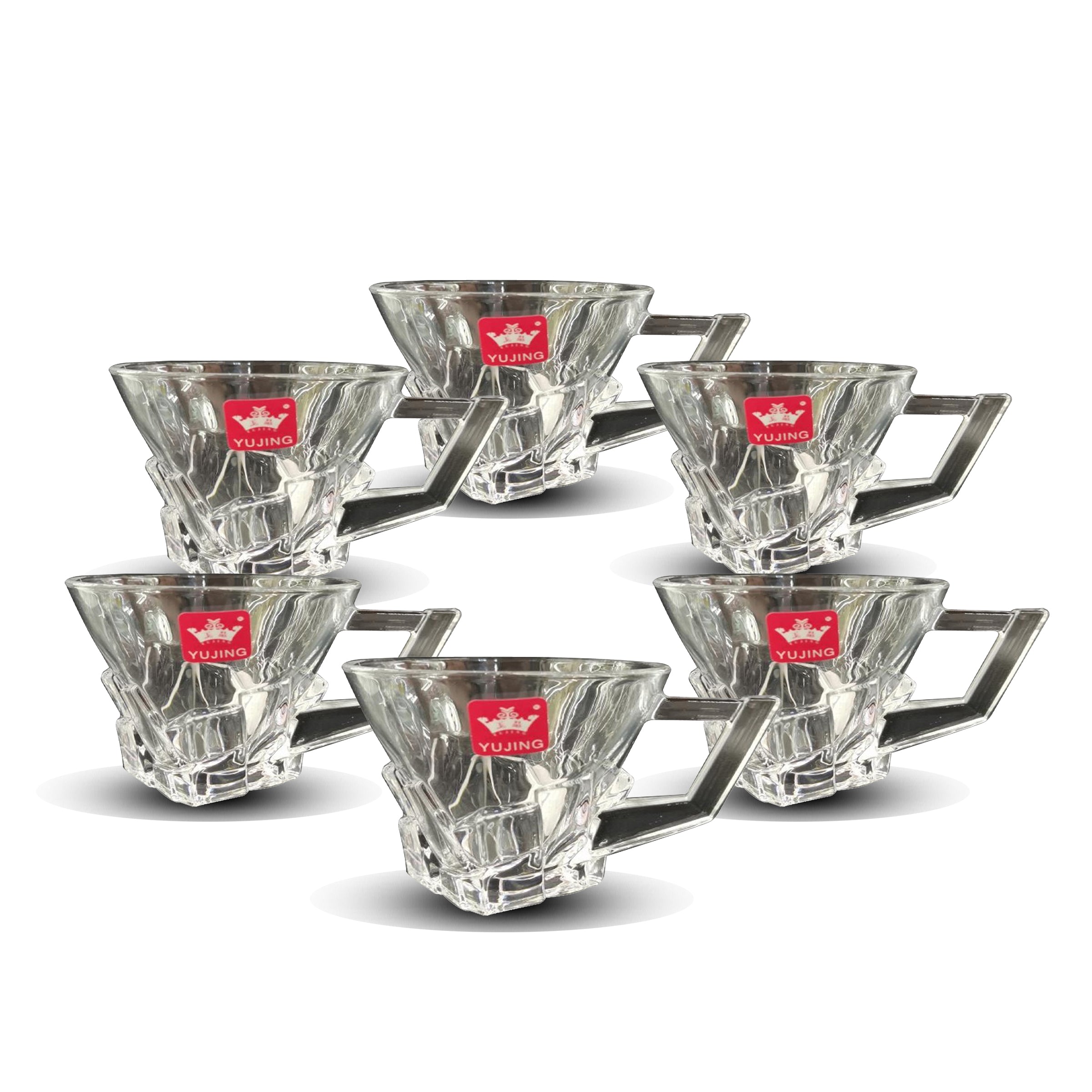 Glass Tea Cup 6pcs Set - YJZB-2405-2