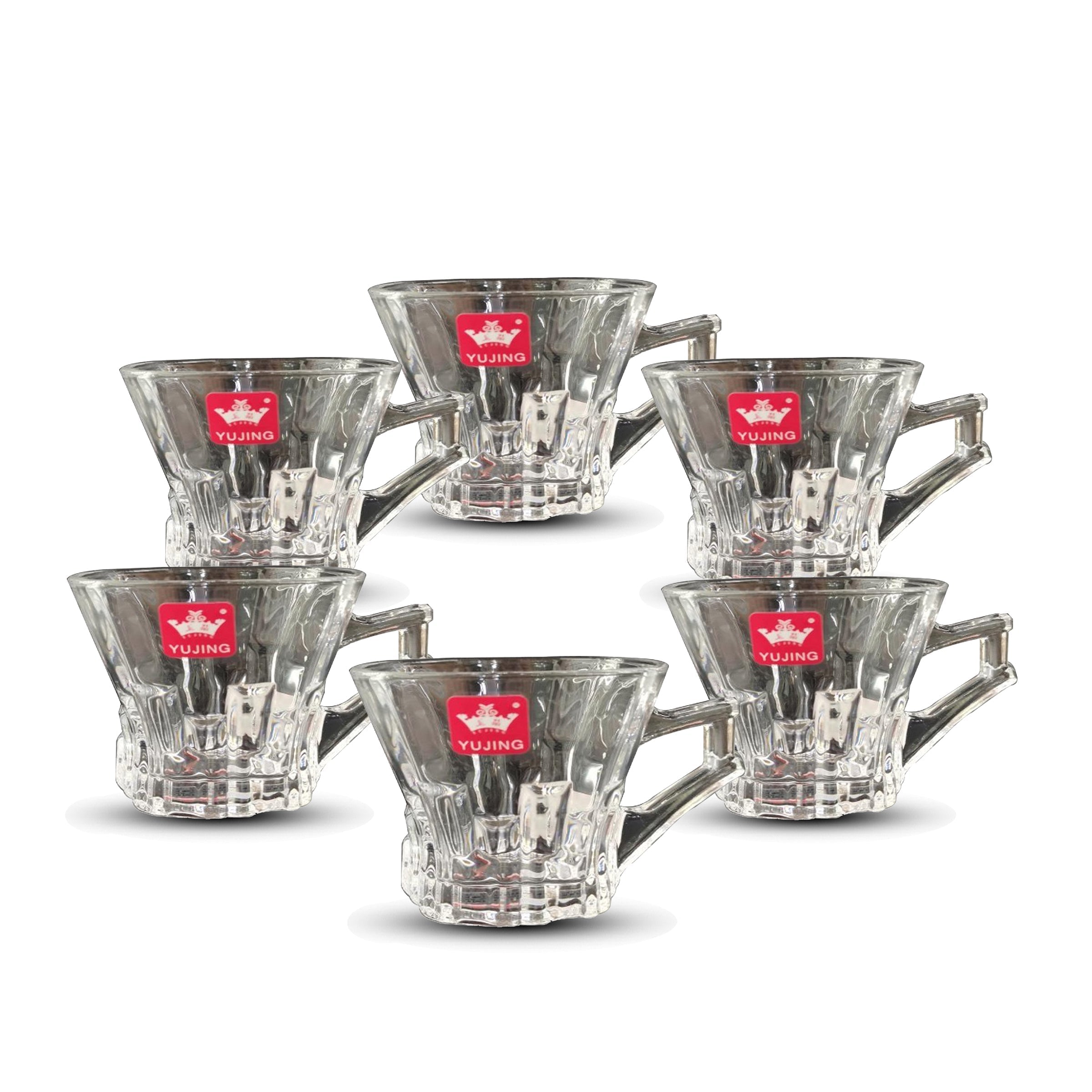 Glass Tea Cup 6pcs Set - YJZB-2407-2