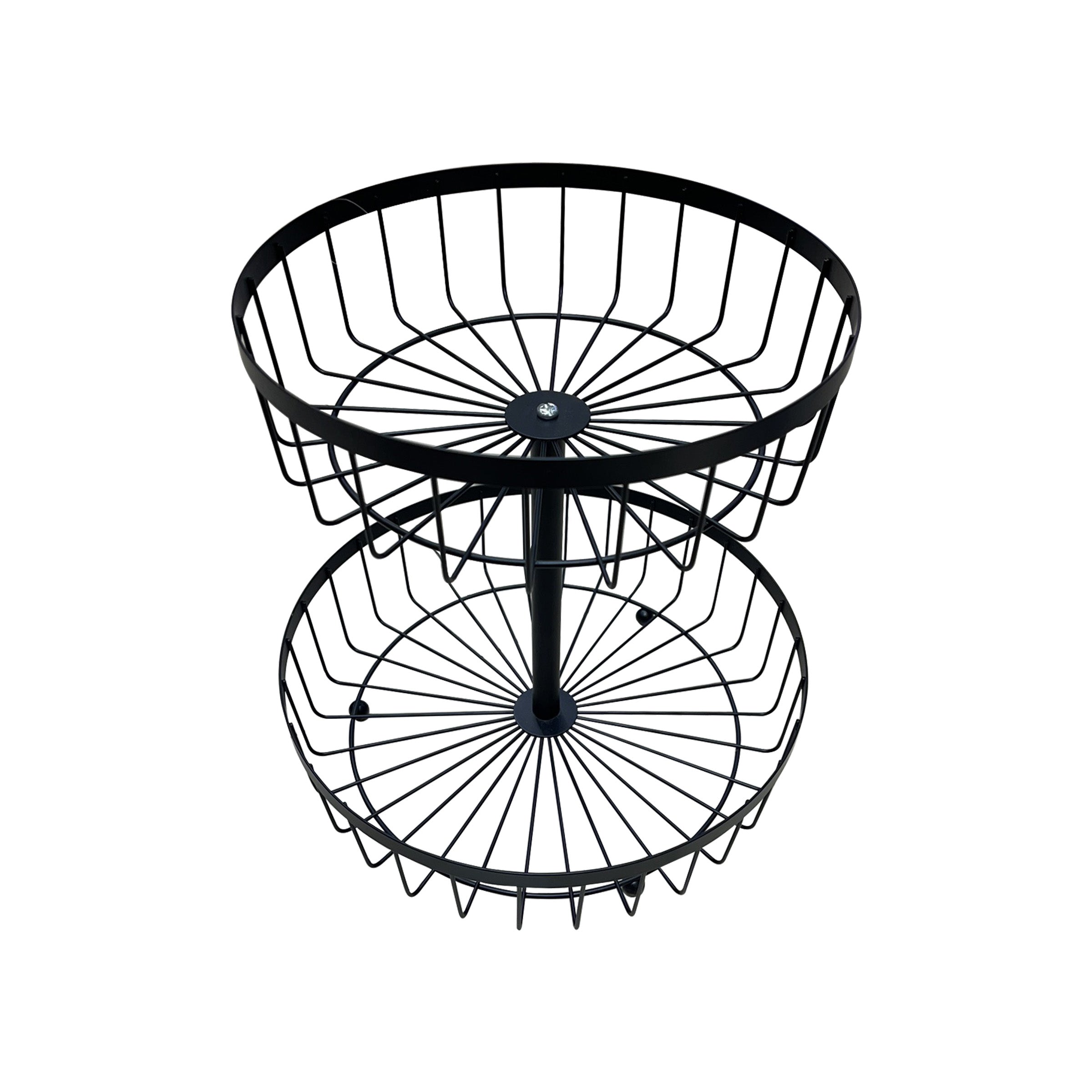 Storage Basket Rack 2 Layers Black - 102-2