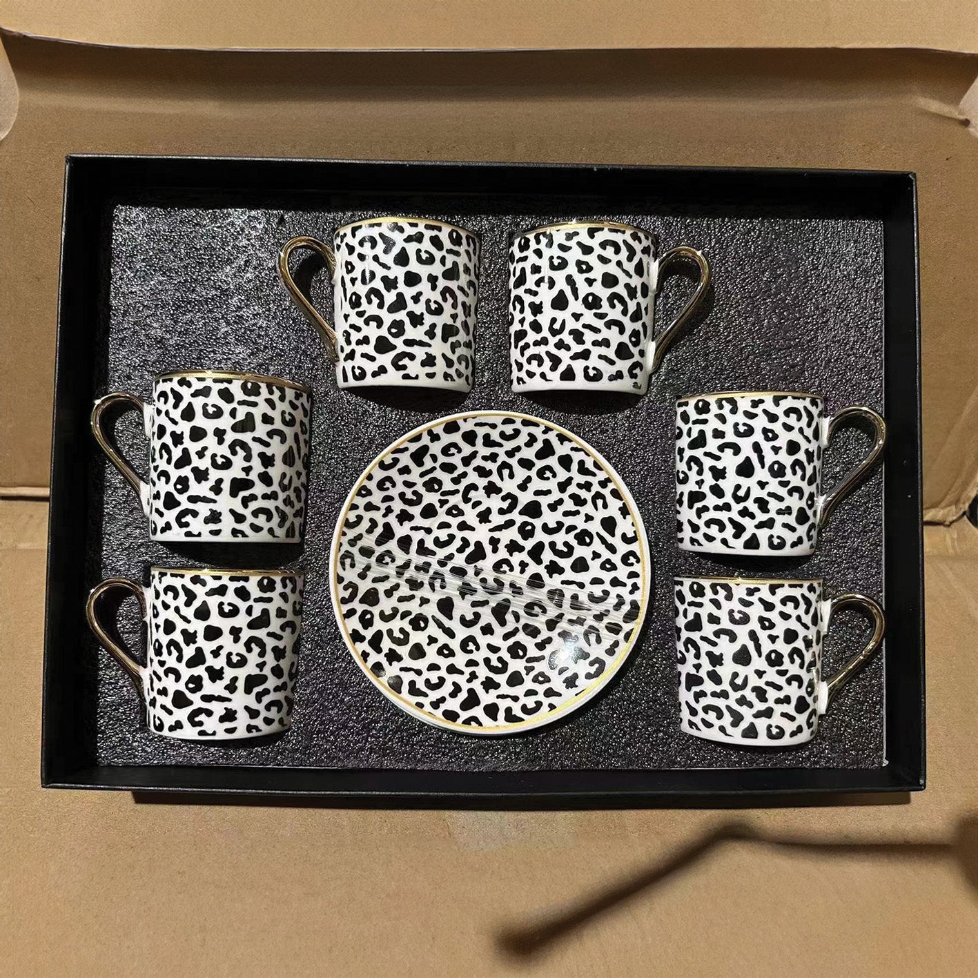 Ceramic Cup 6Set Cups/Saucers 1213-8