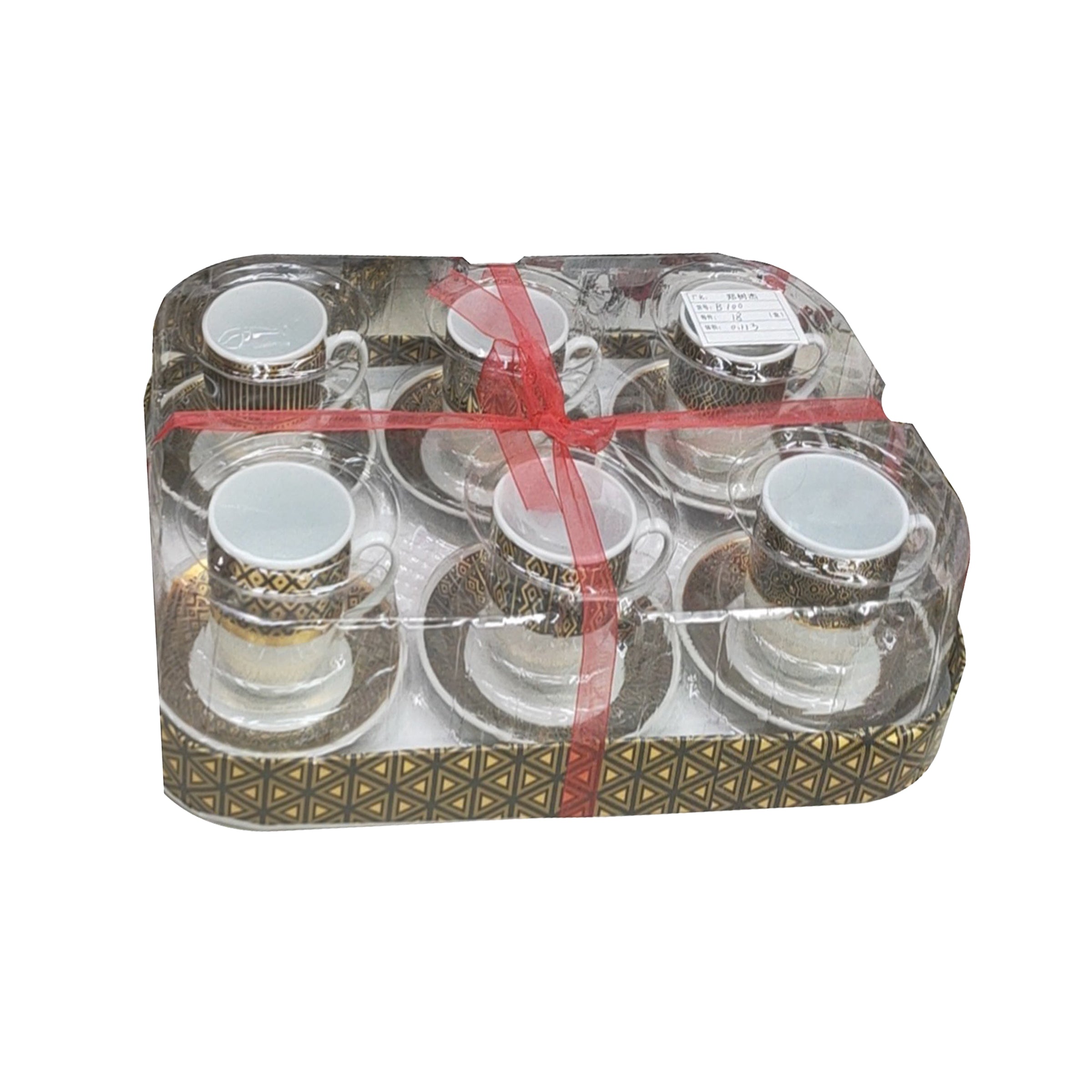 Tea Cups Set 6pcs Cups/Saucers - 131-3