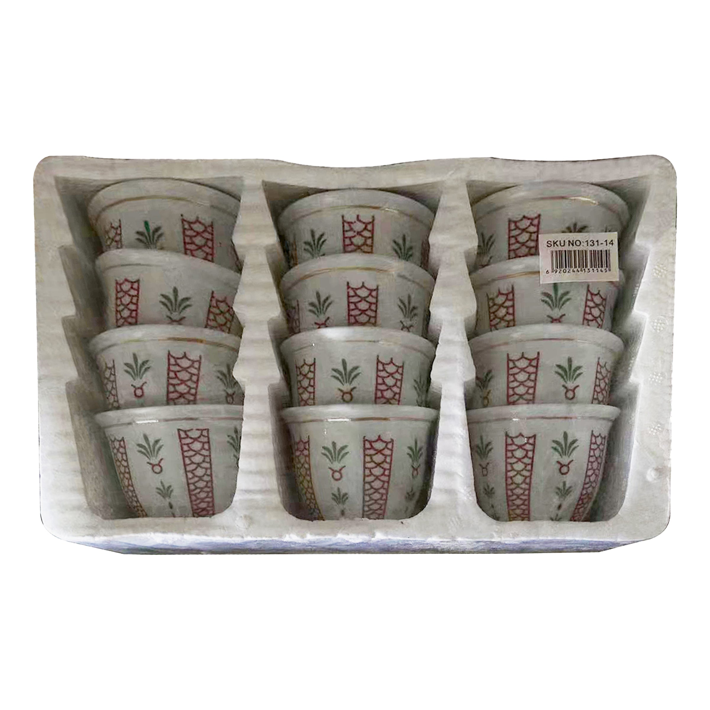 Arabic Coffee Cup 12 Set - 131-4