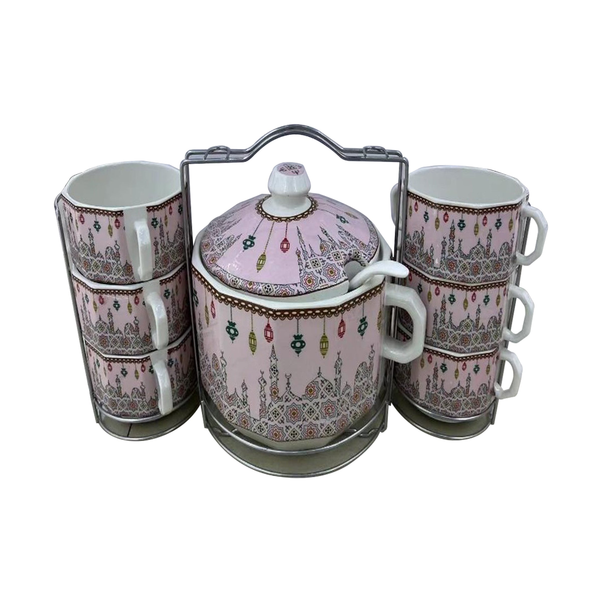 Ceramic Pot + Cup Set - 1523-4