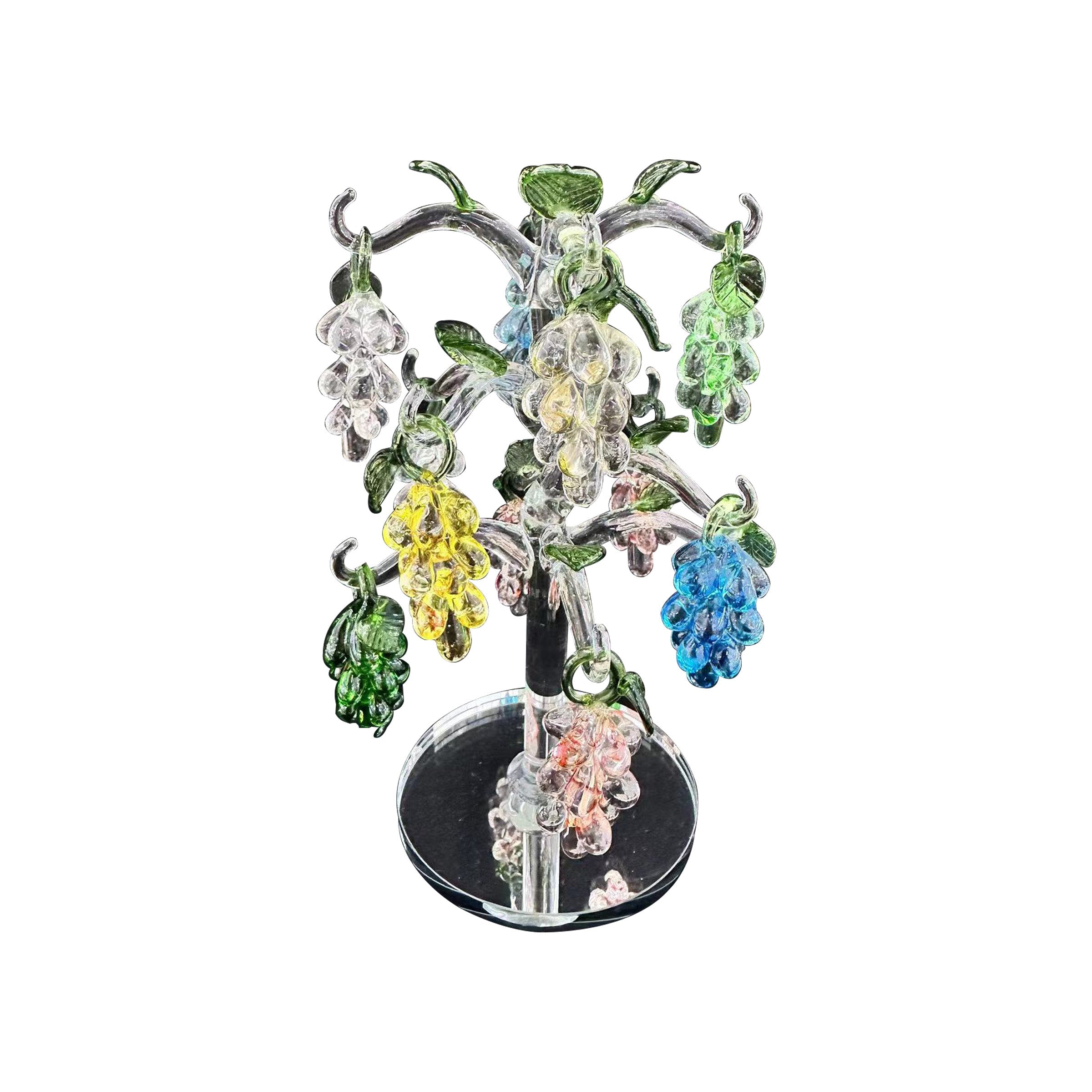 Crystal Decorative Grape Tree - 15225G-12
